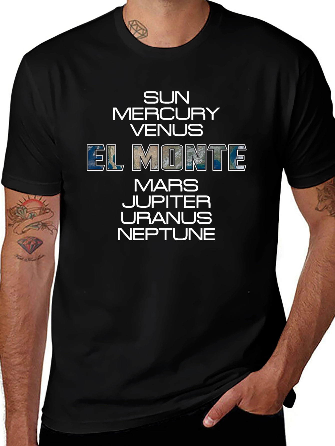 El Monte Planets Graphic Tee - Stylish Space T-Shirt