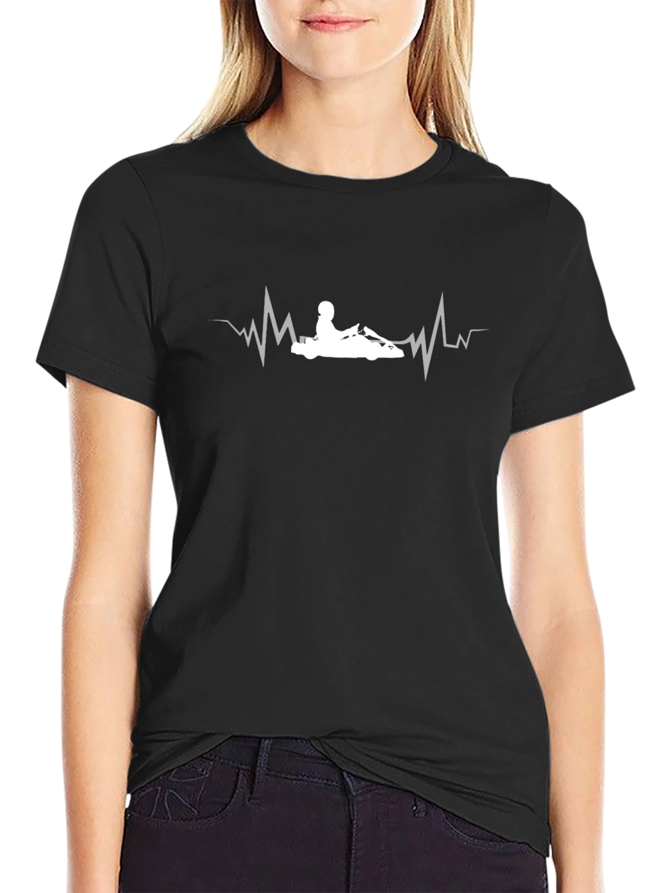 Kart Racing Heartbeat T-Shirt