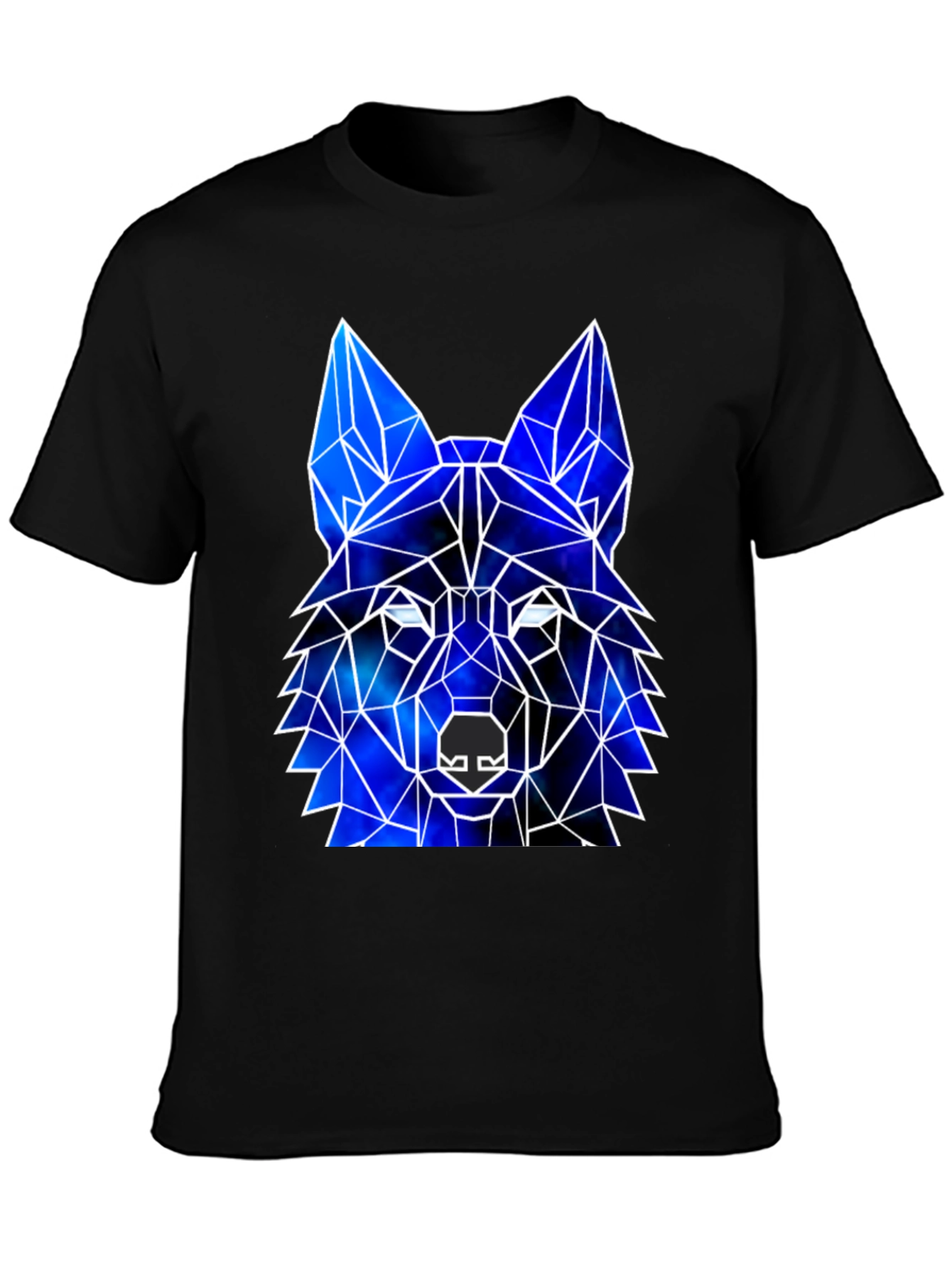 Geometric Wolf Galaxy T-Shirt | Cosmic Wolf Graphic Tee | Space Animal Shirt | Wolf Lover Gift | Free Shipping $50+