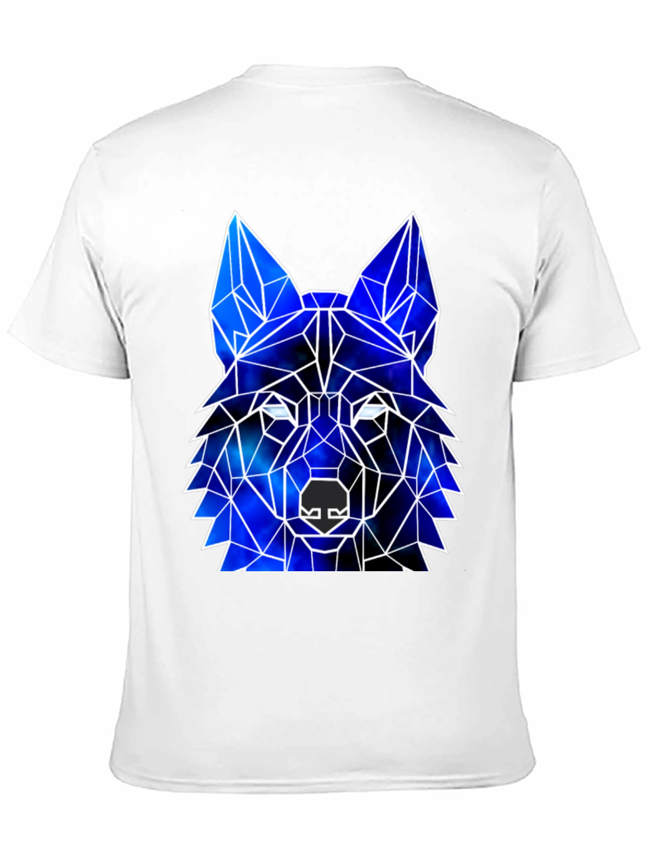 Geometric Wolf Galaxy T-Shirt | Cosmic Wolf Graphic Tee | Space Animal Shirt | Wolf Lover Gift | Free Shipping $50+