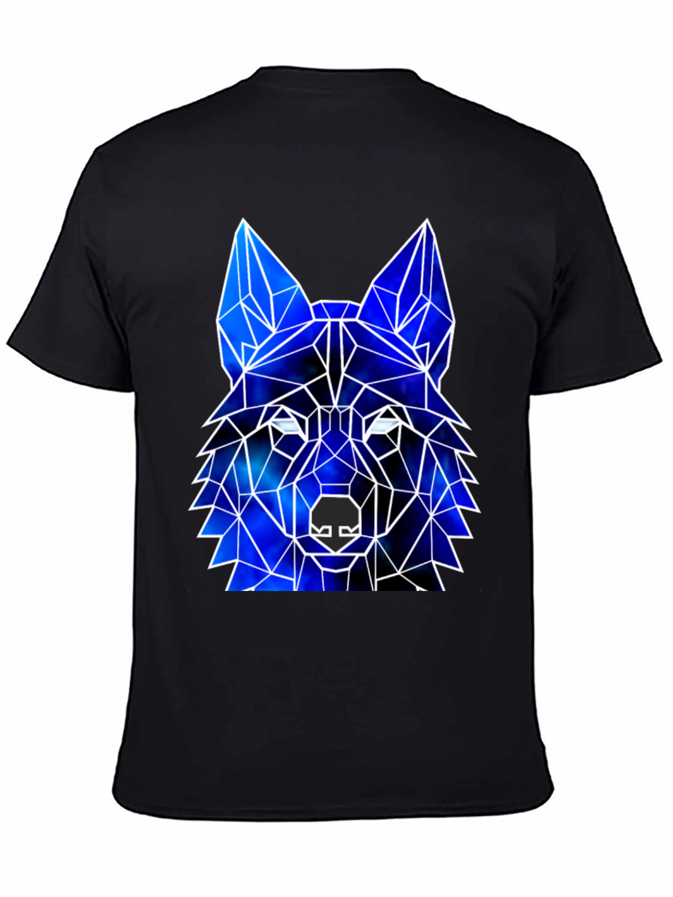 Geometric Wolf Galaxy T-Shirt | Cosmic Wolf Graphic Tee | Space Animal Shirt | Wolf Lover Gift | Free Shipping $50+
