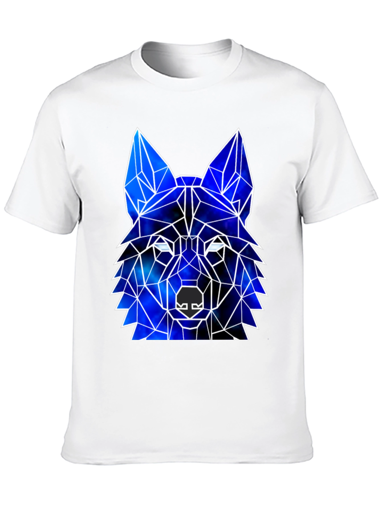 Geometric Wolf Galaxy T-Shirt | Cosmic Wolf Graphic Tee | Space Animal Shirt | Wolf Lover Gift | Free Shipping $50+