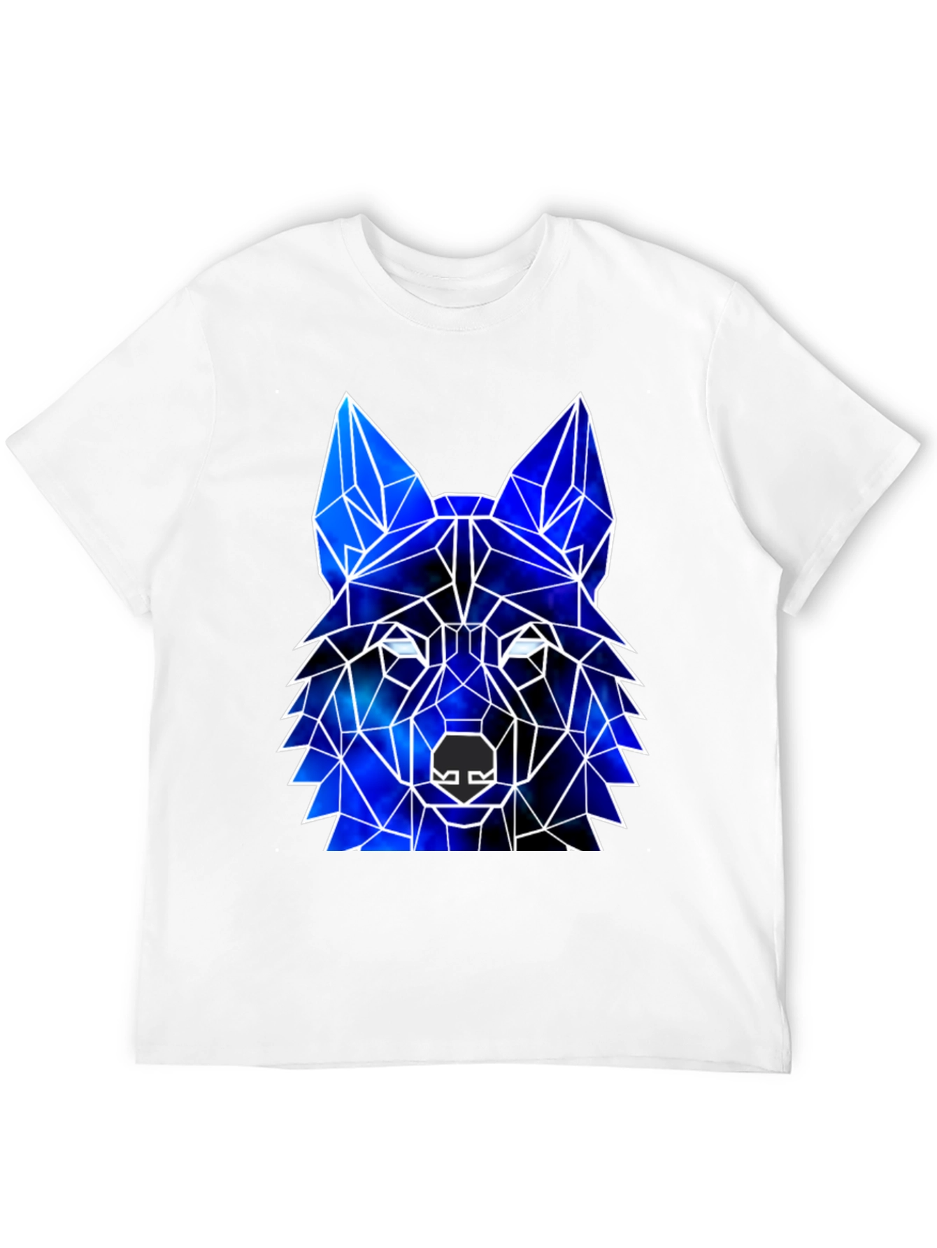 Geometric Wolf Galaxy T-Shirt | Cosmic Wolf Graphic Tee | Space Animal Shirt | Wolf Lover Gift | Free Shipping $50+