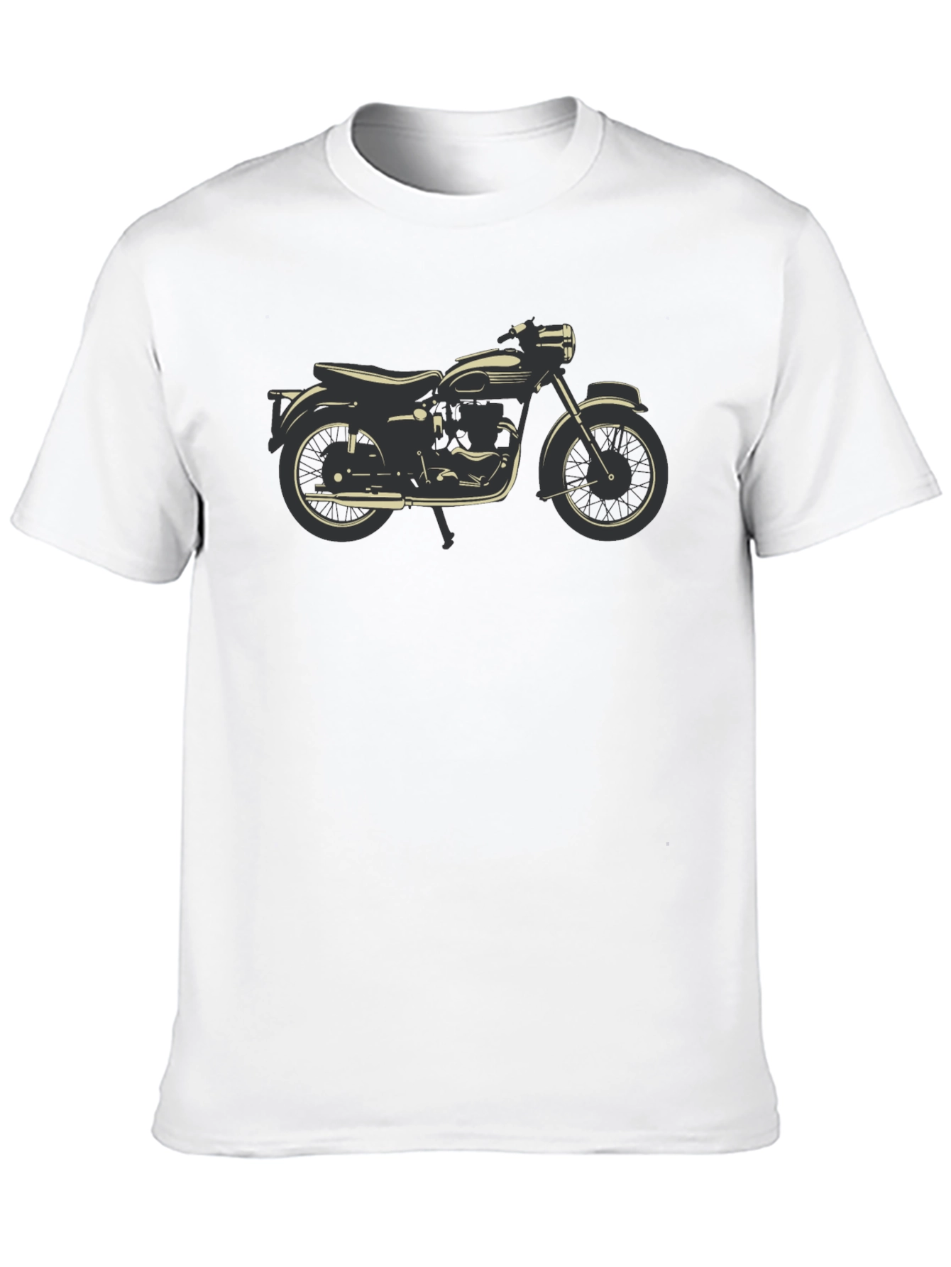 Classic Motorcycle Graphic Tee - Black