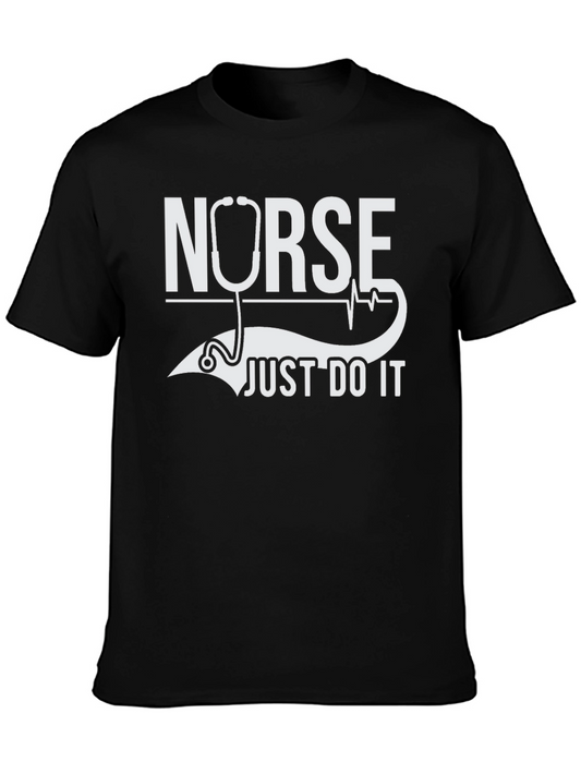 Nurse Just Do It Black T-Shirt