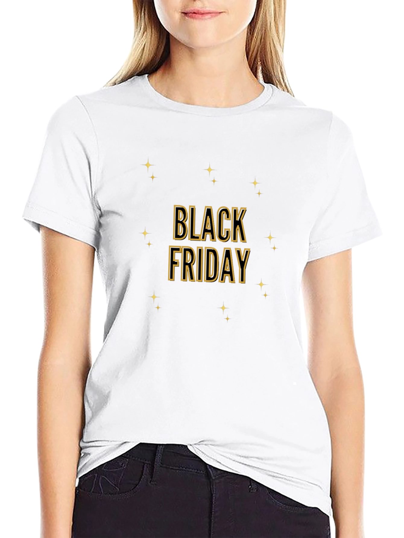 Black Friday Starry T-Shirt | Galaxy Star Graphic Tee | Holiday Sale Shirt | Gift Idea | Free Shipping $50+