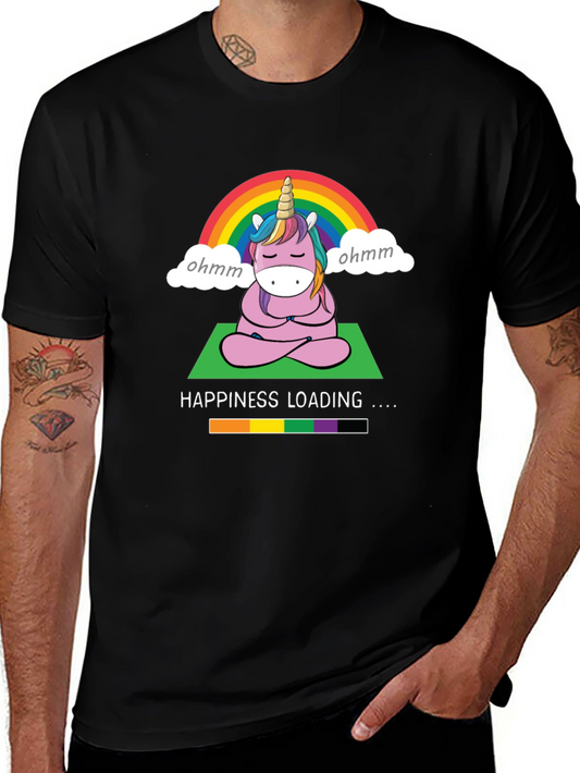 Unicorn Meditation Tee - Happiness Loading