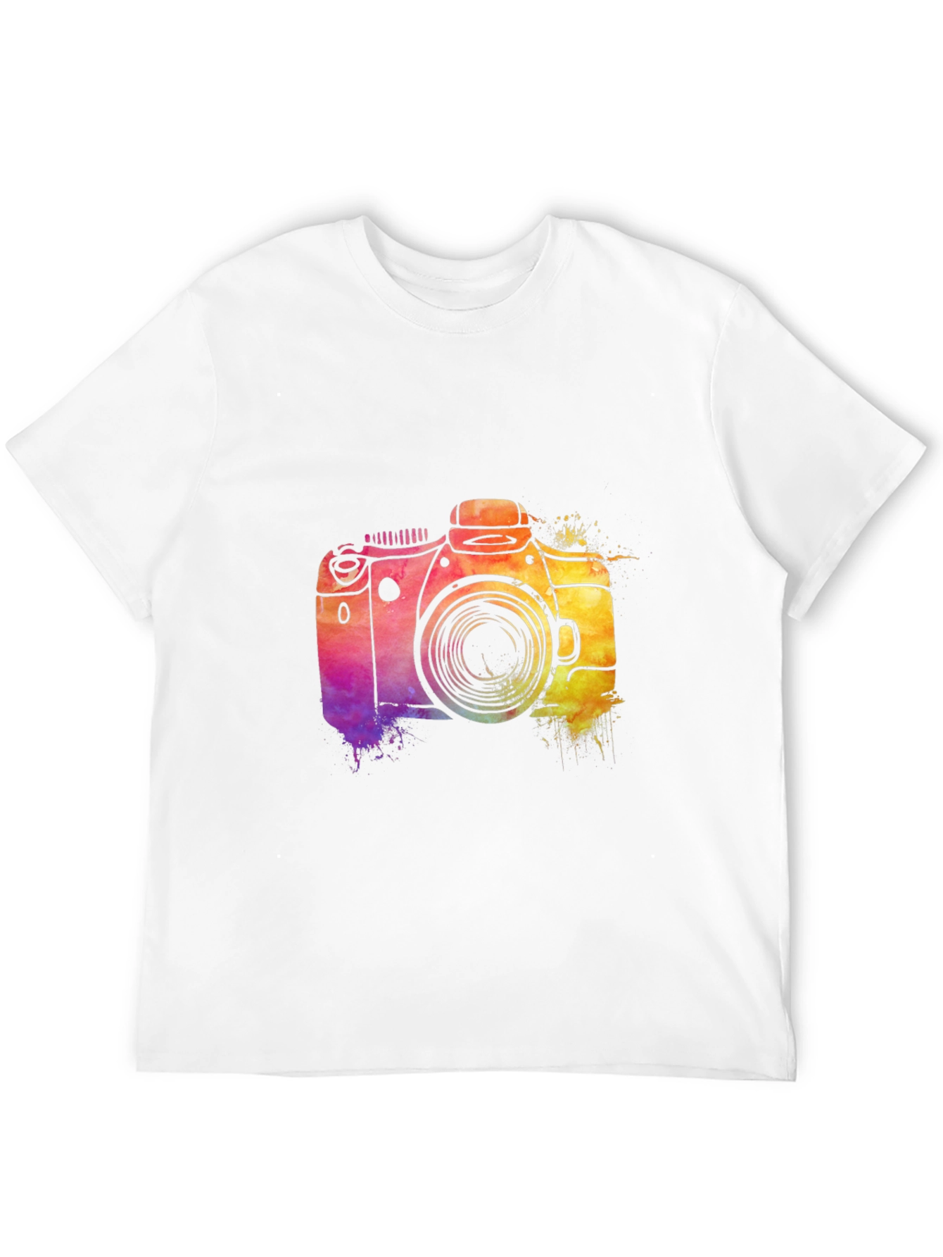 Watercolor Camera Graphic T-Shirt