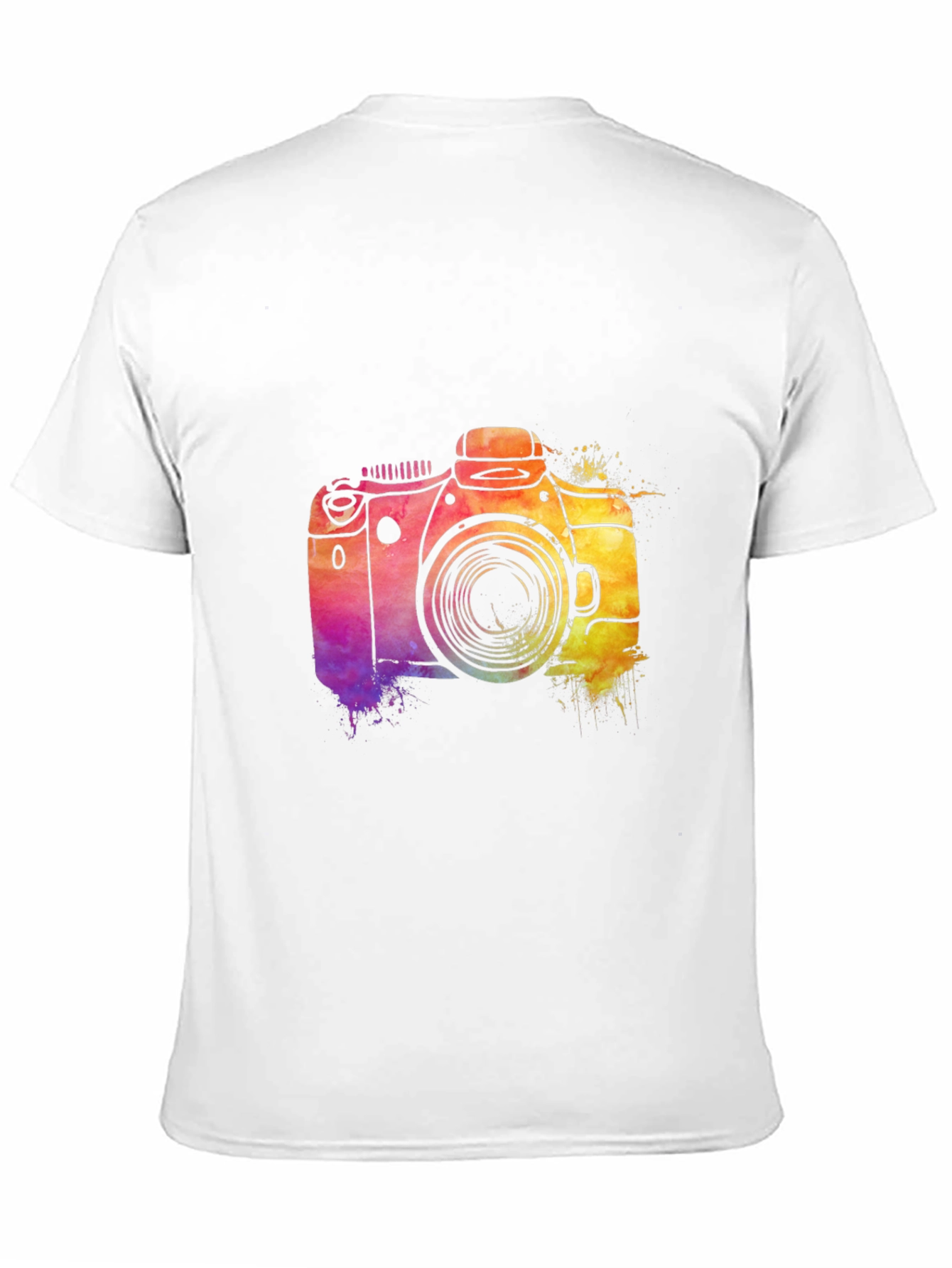 Watercolor Camera Graphic T-Shirt