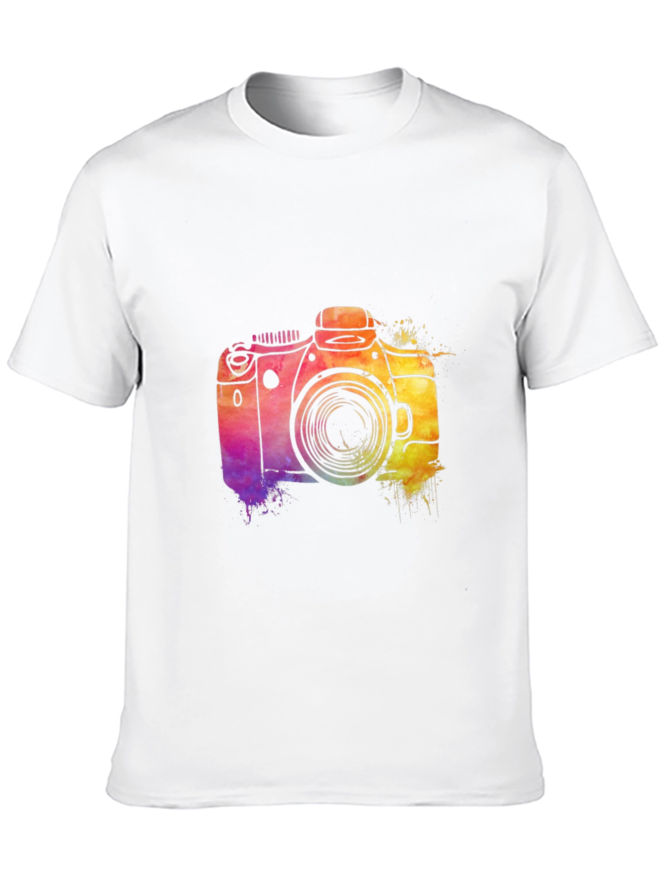 Watercolor Camera Graphic T-Shirt