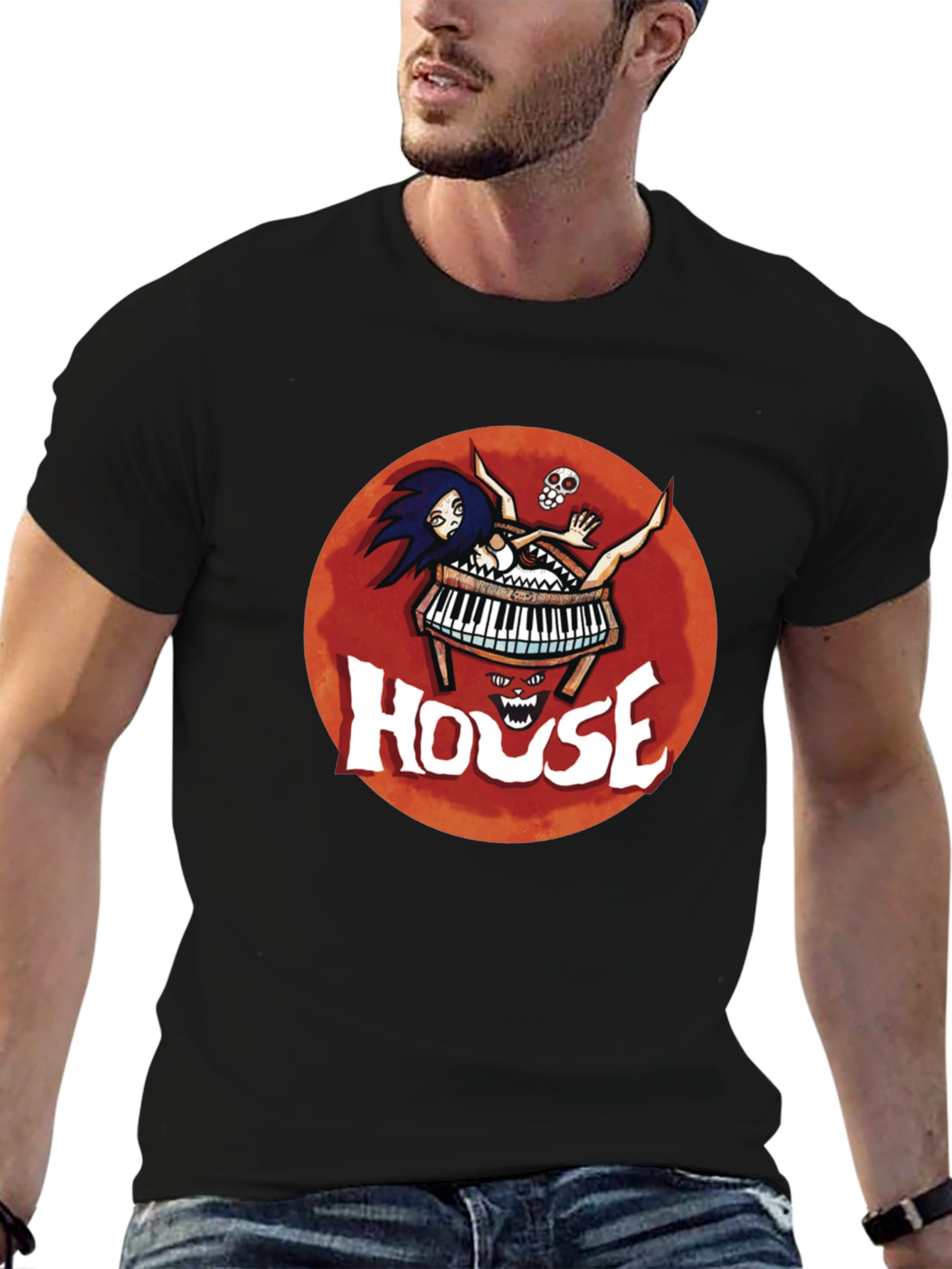 House Movie T-Shirt - Piano Horror Tee