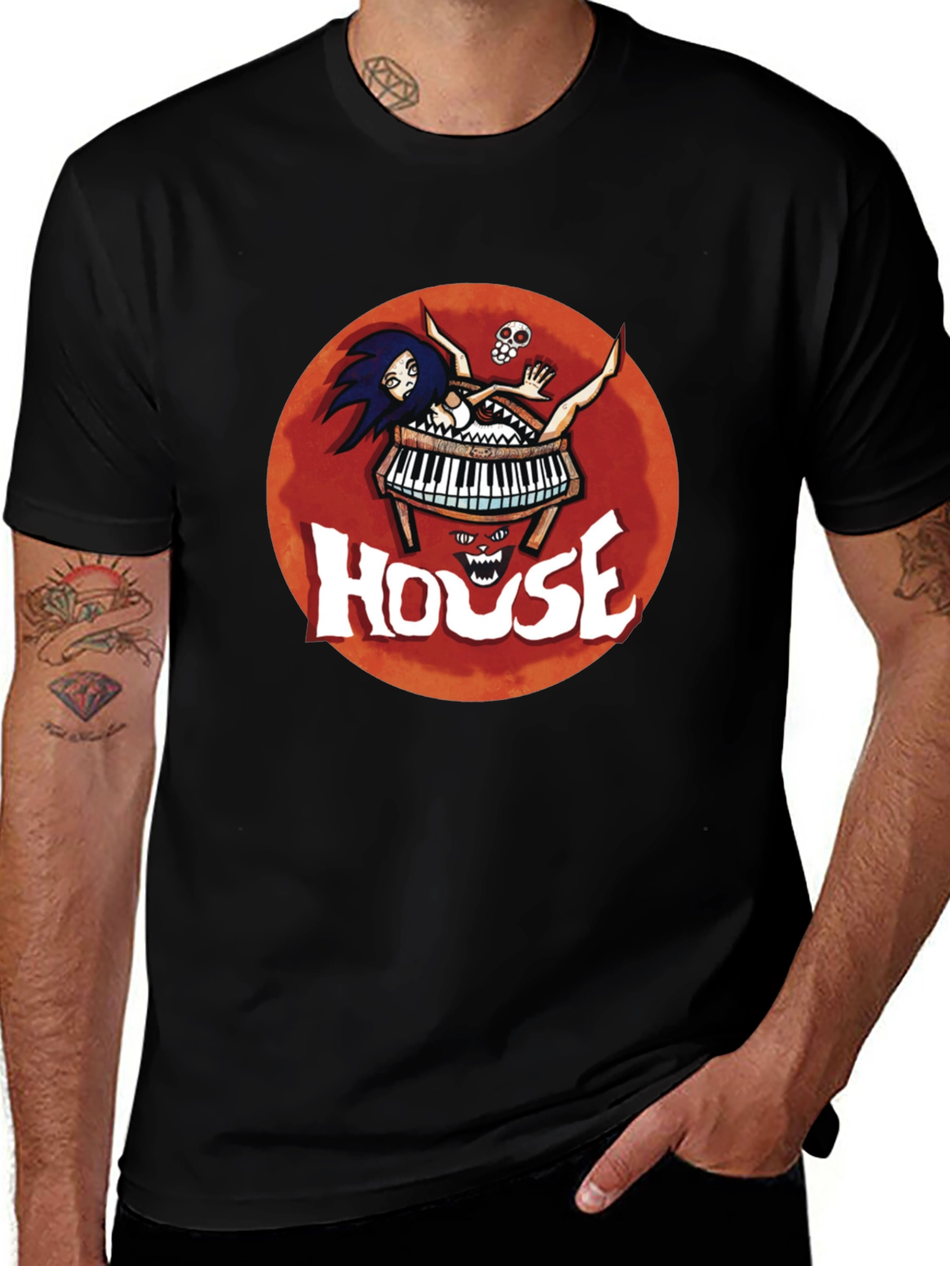 House Movie T-Shirt - Piano Horror Tee