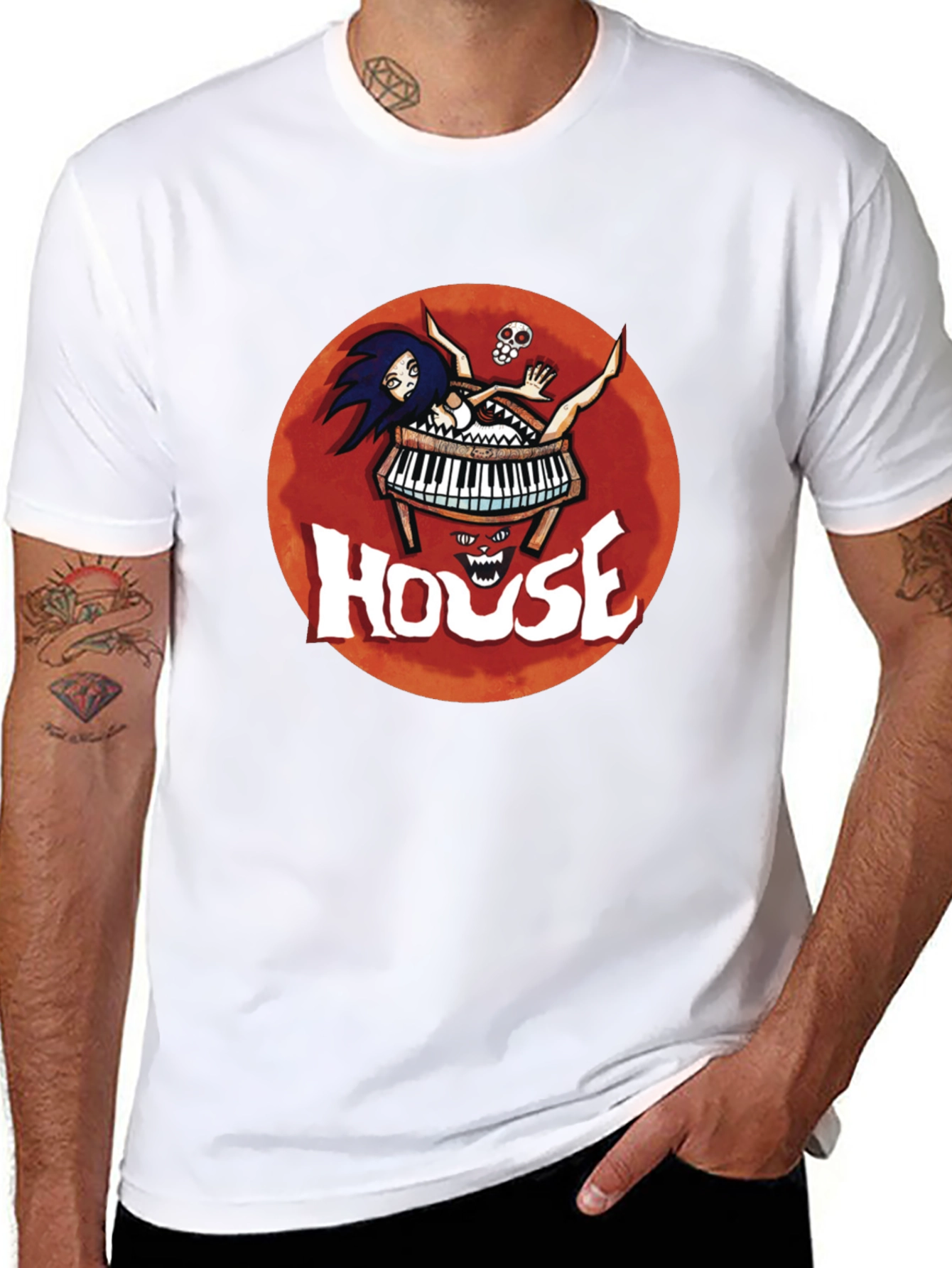 House Movie T-Shirt - Piano Horror Tee
