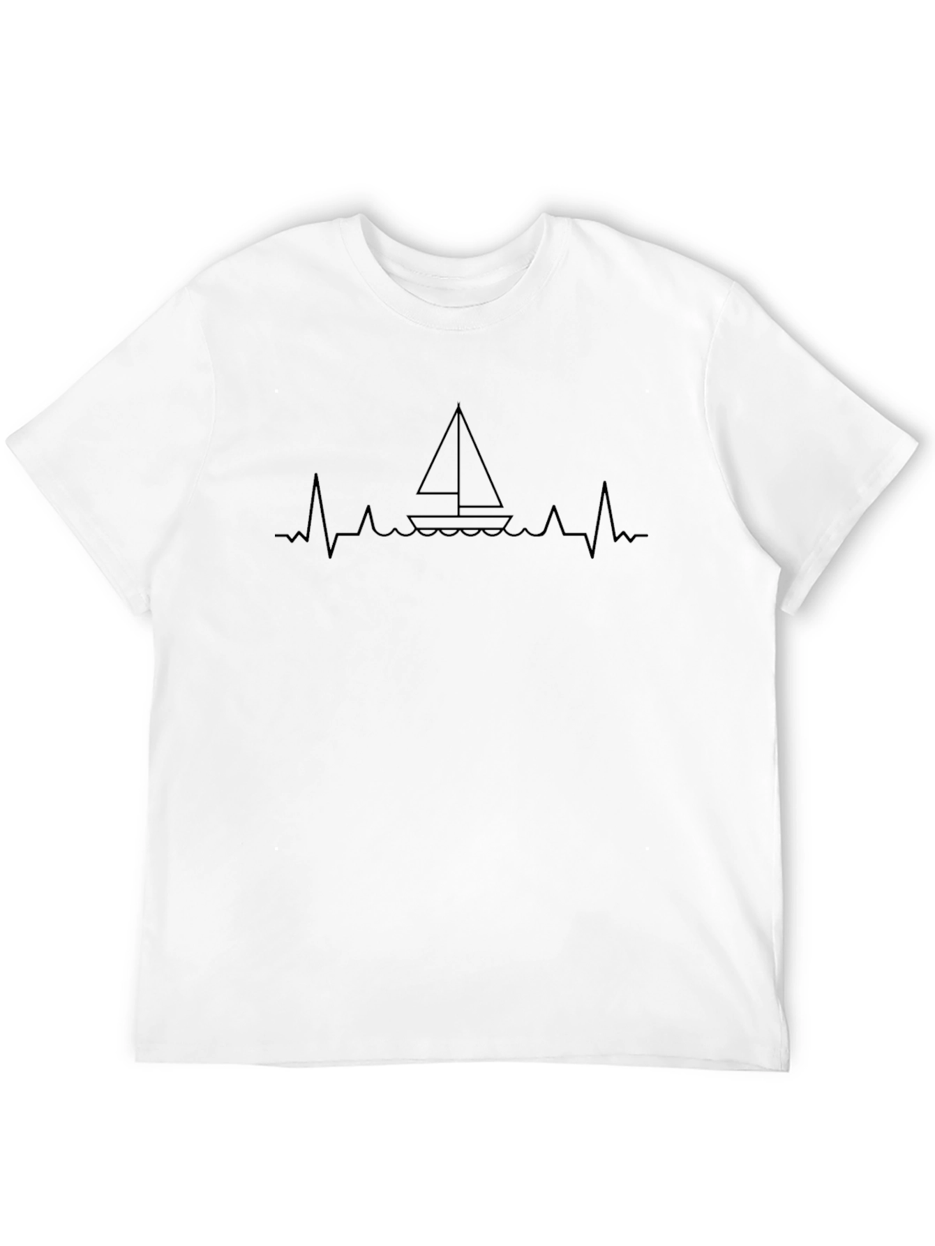 Sailboat Heartbeat Graphic Tee