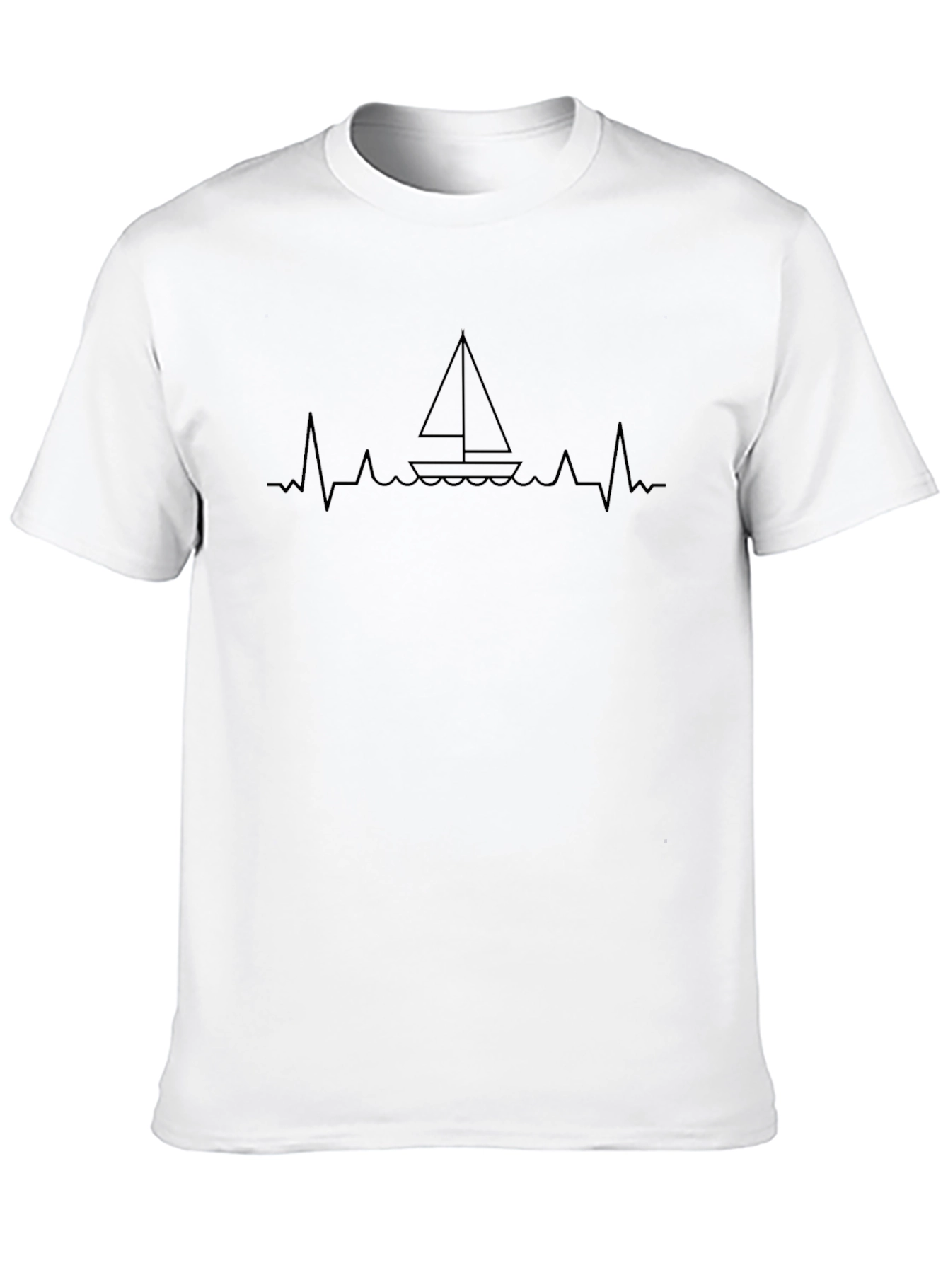 Sailboat Heartbeat Graphic Tee