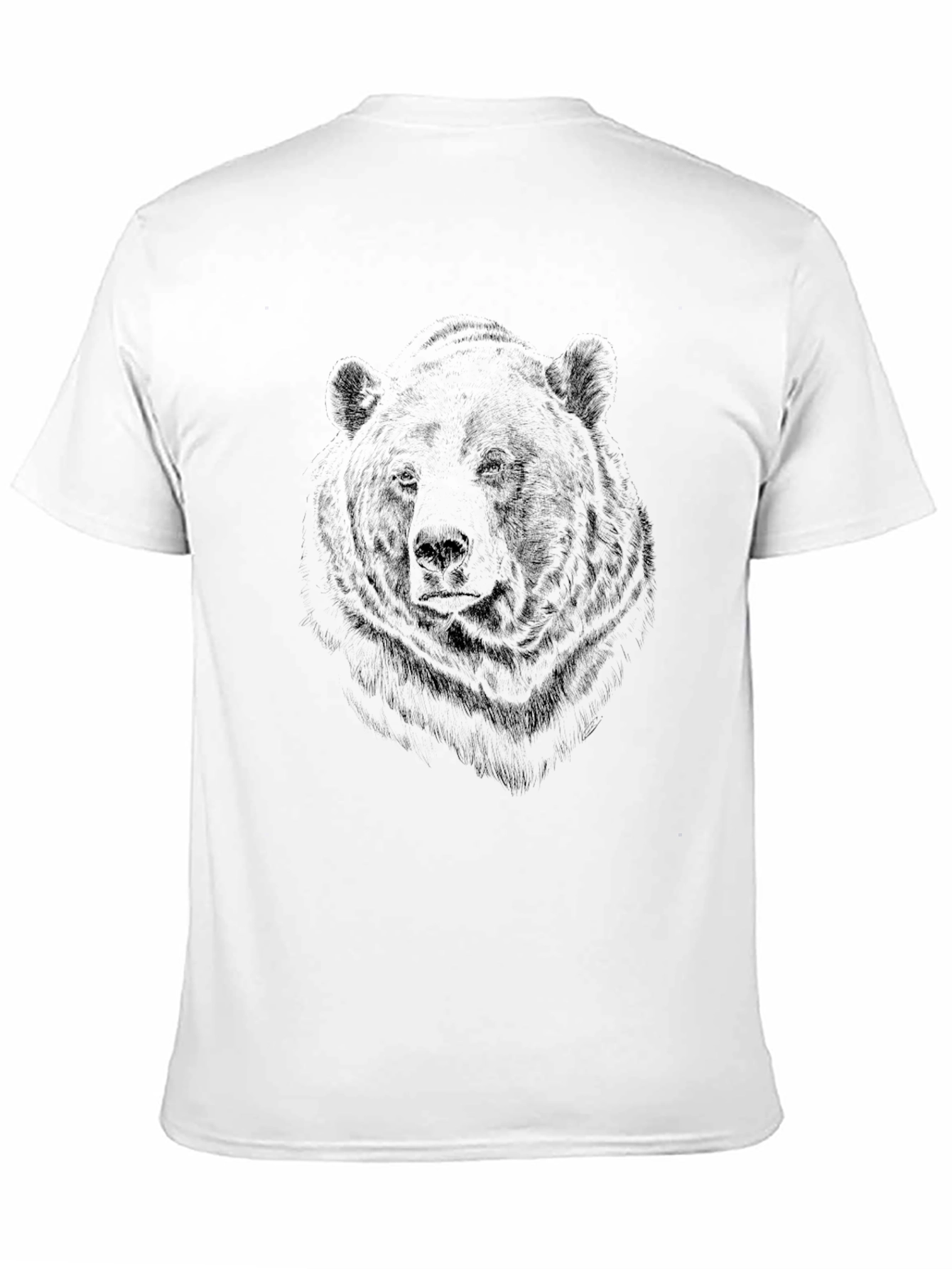 Bear Graphic Print Crew Neck T-Shirt