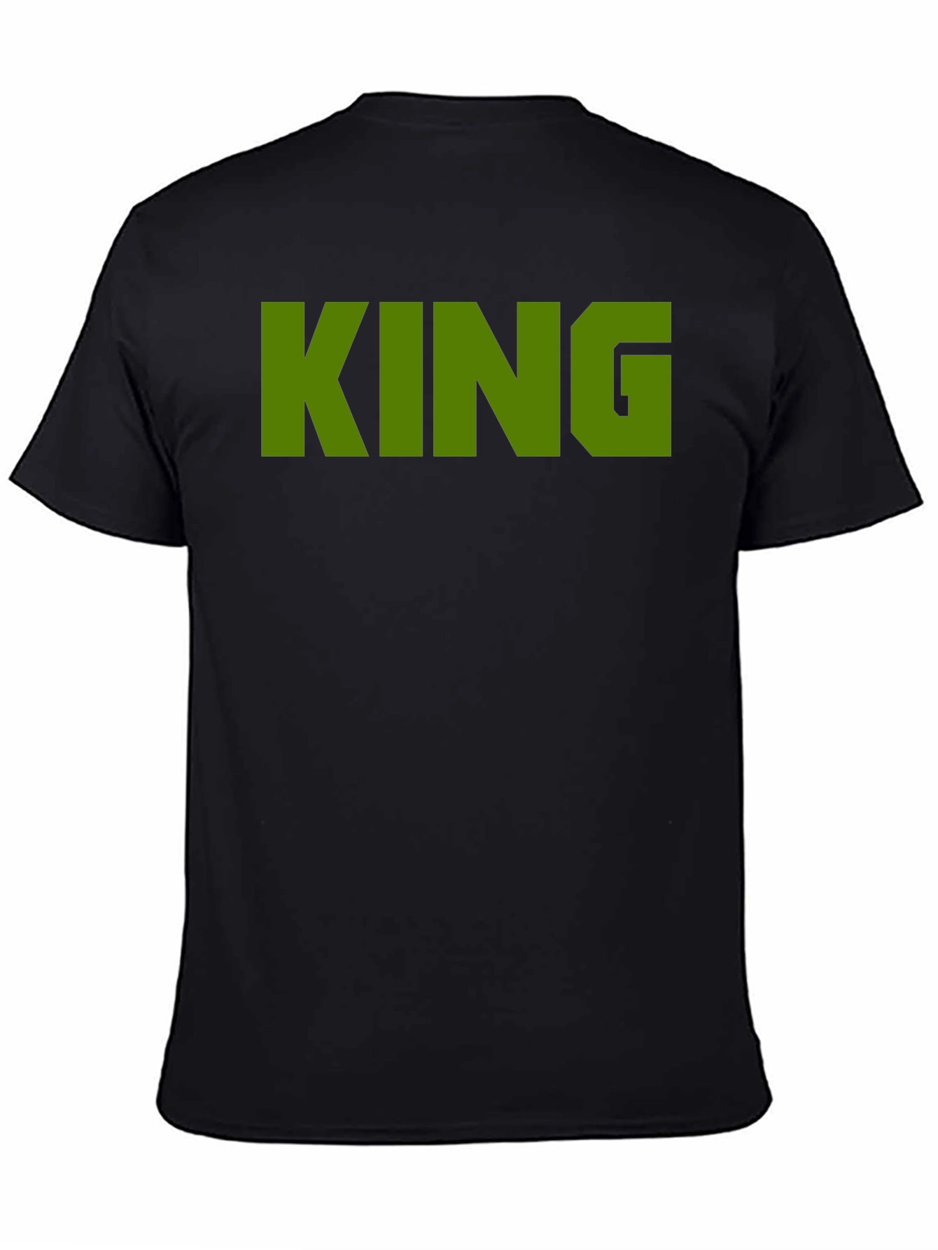 King Graphic Tee - Black Cotton T-Shirt