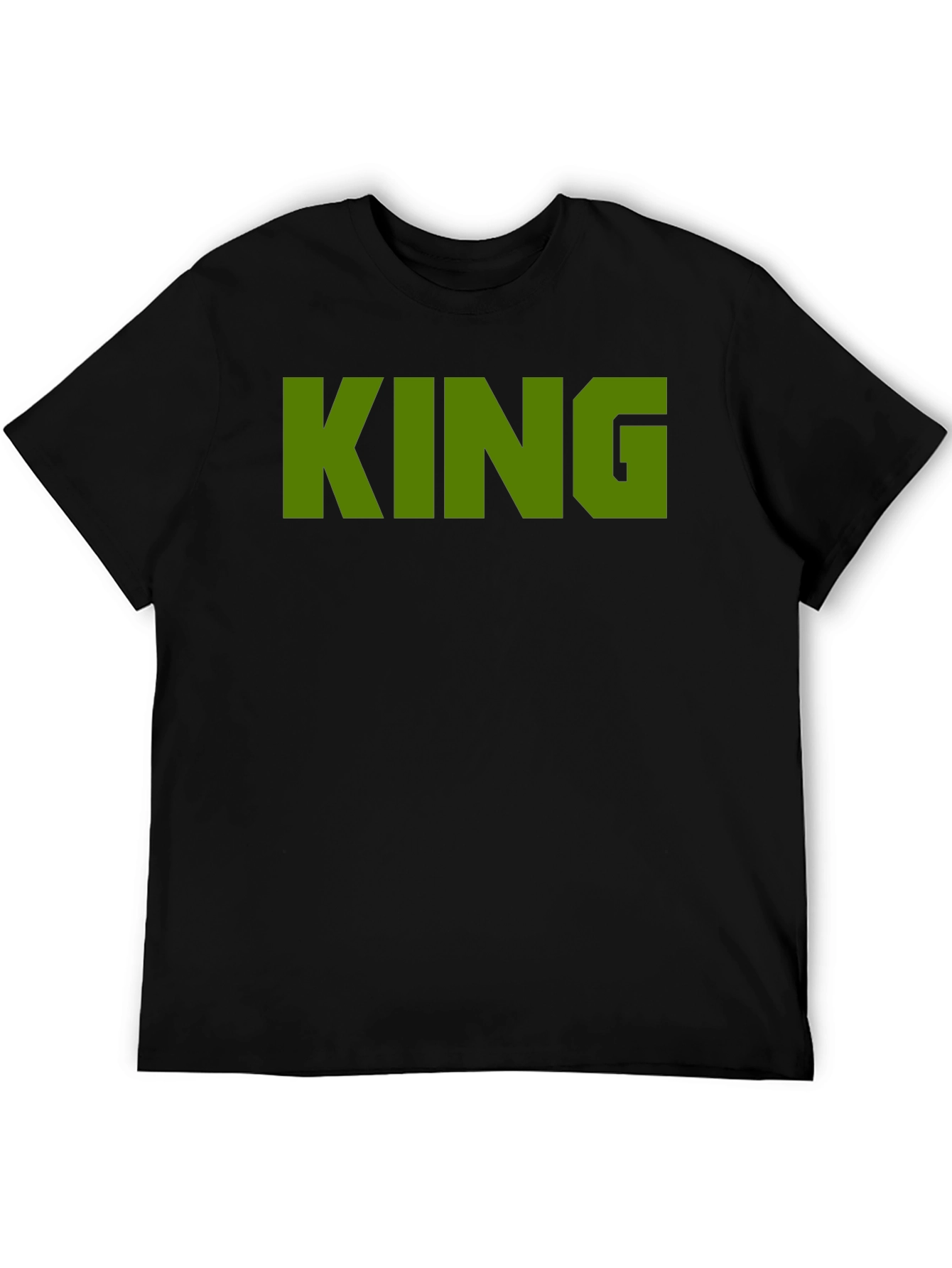King Graphic Tee - Black Cotton T-Shirt