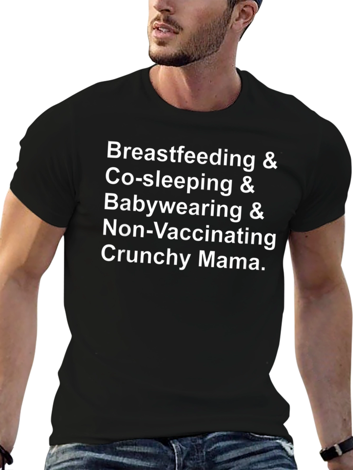 Crunchy Mama T-Shirt - Breastfeeding Co-Sleeping Babywearing Tee