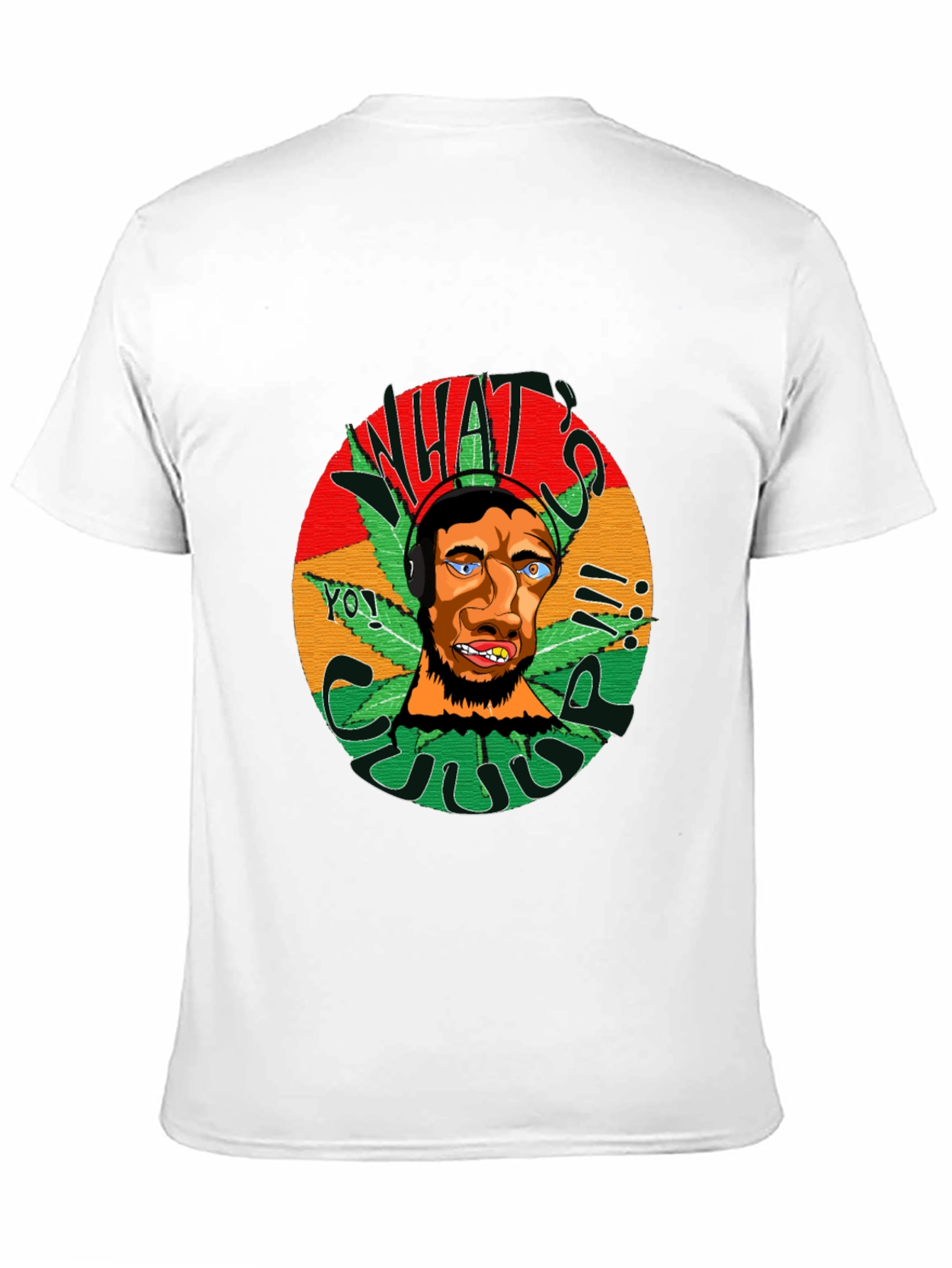 Rasta Man Graphic Black T-Shirt