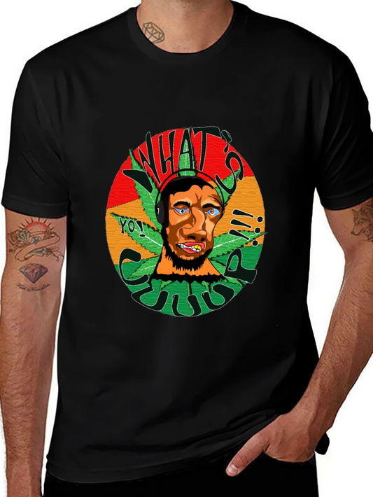 Rasta Man Graphic Black T-Shirt