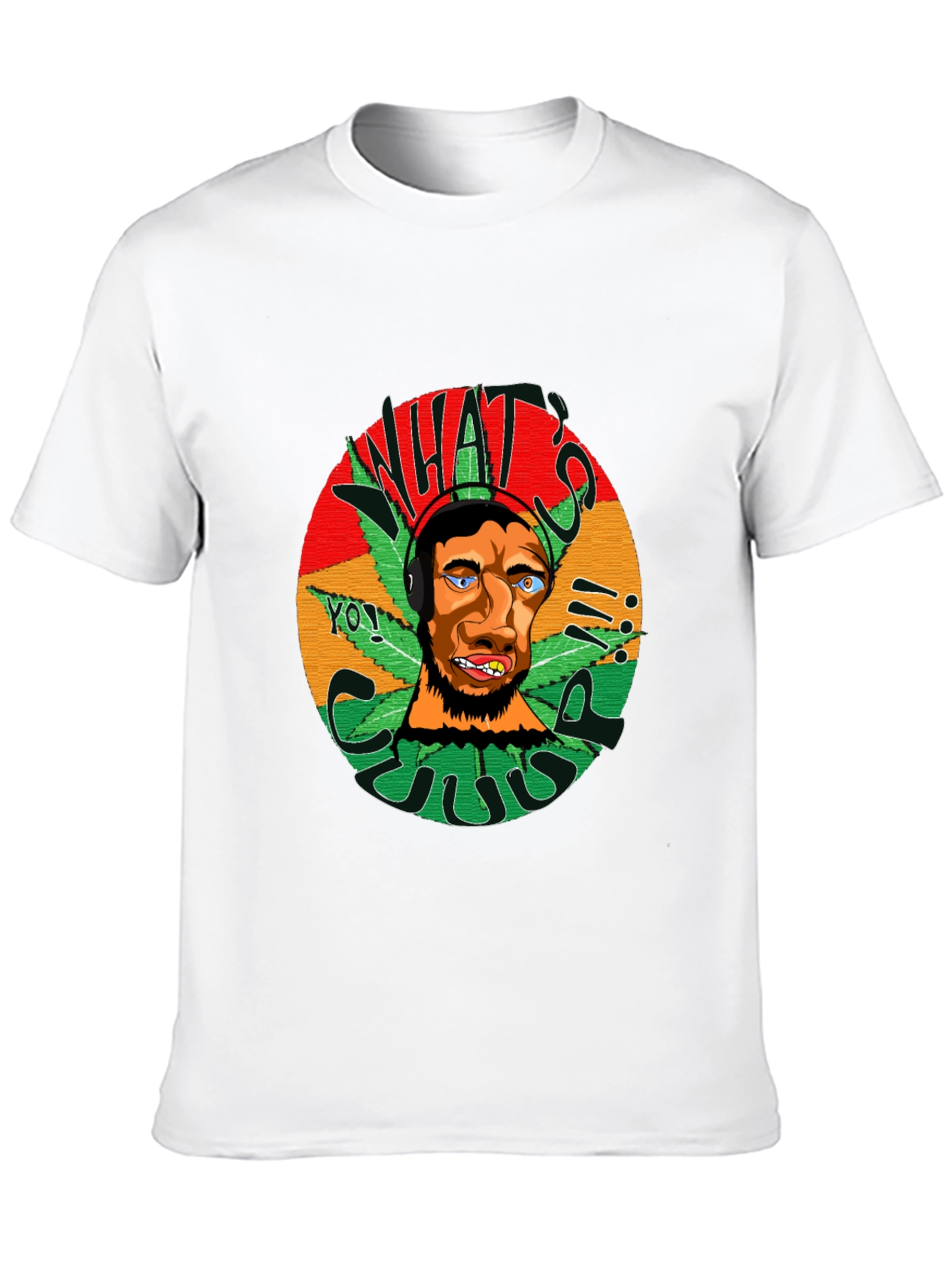 Rasta Man Graphic Black T-Shirt