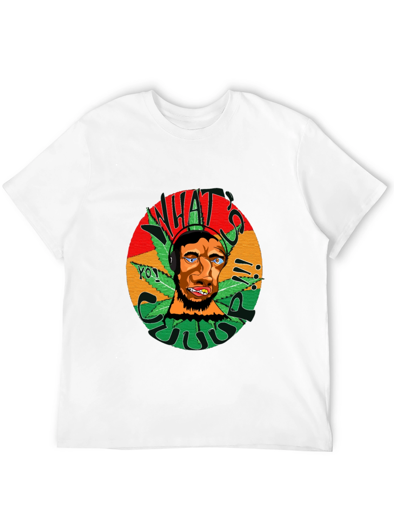Rasta Man Graphic Black T-Shirt