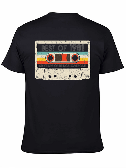 Best of 1981 Retro Cassette T-Shirt