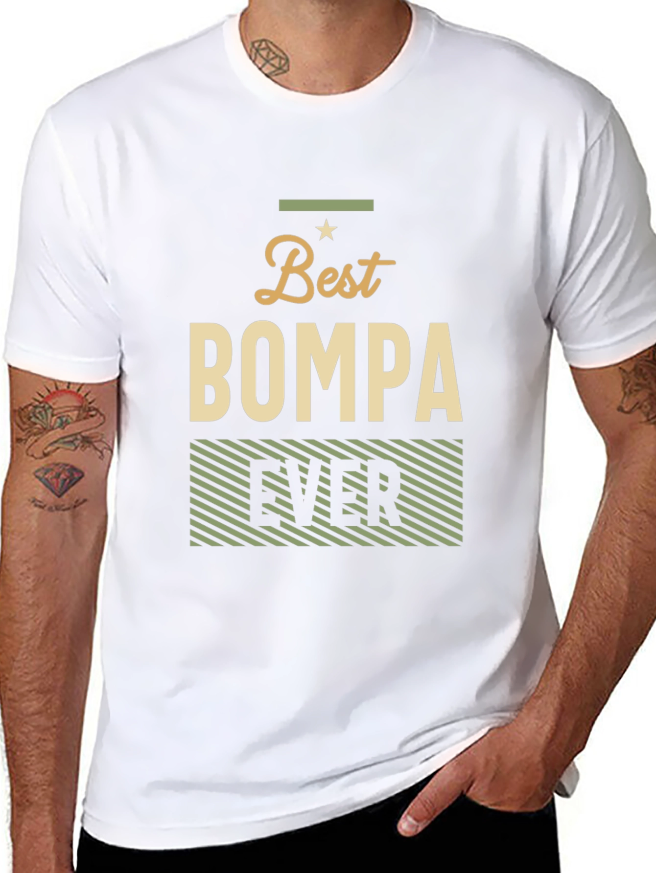 Best BOMPA Ever T-Shirt - Grandfather Gift