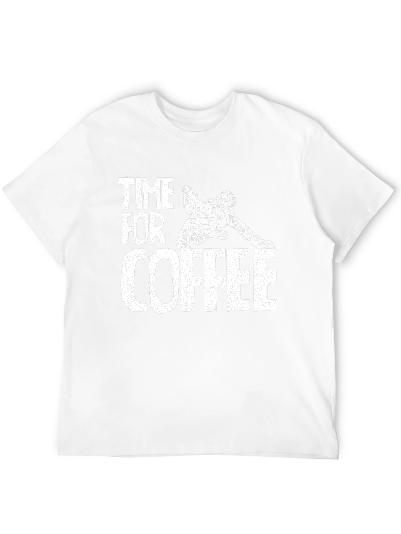 Time for Coffee Sloth Graphic T-Shirt