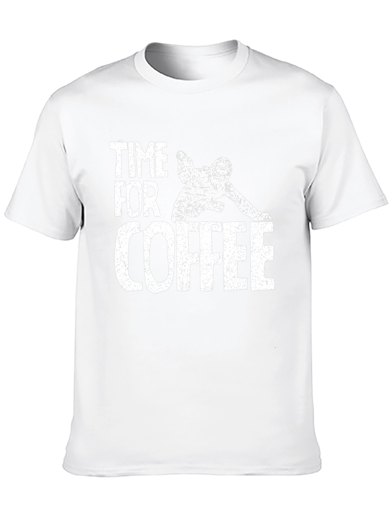 Time for Coffee Sloth Graphic T-Shirt
