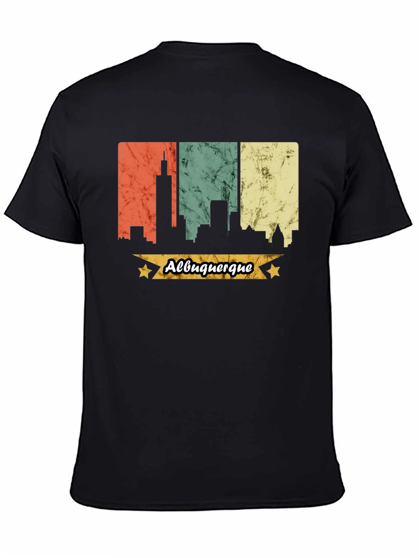Albuquerque Skyline Graphic Tee - Retro Style