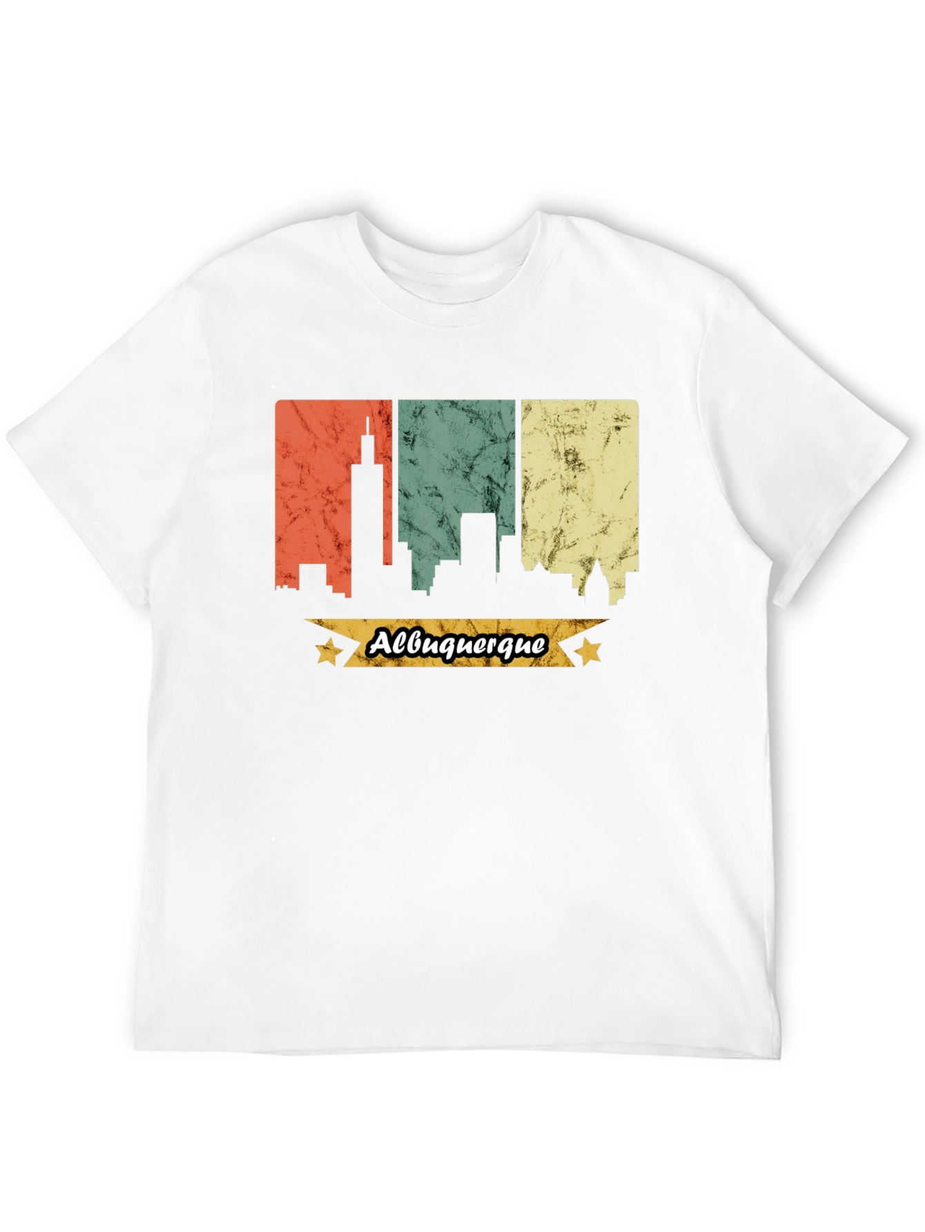Albuquerque Skyline Graphic Tee - Retro Style