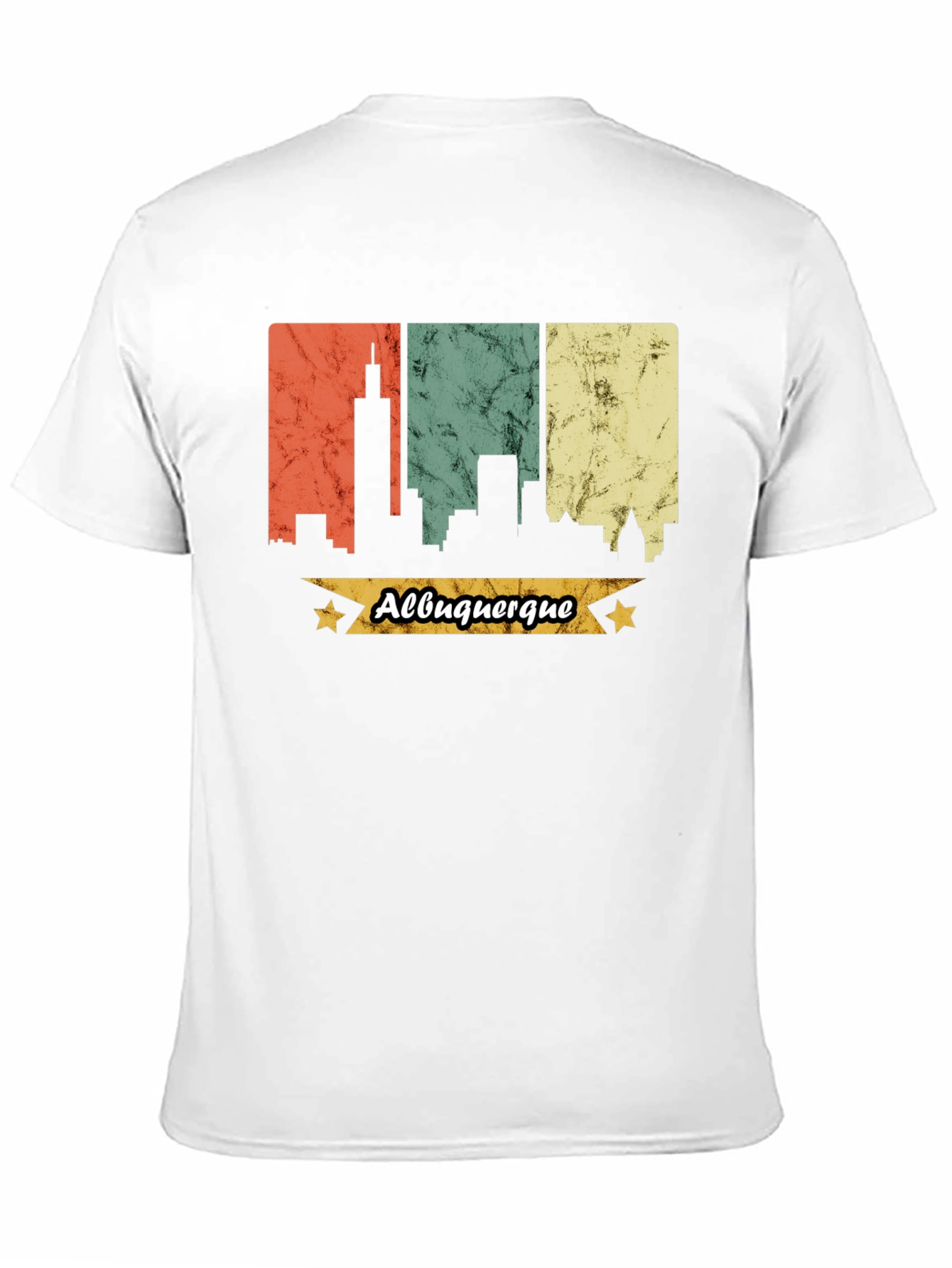 Albuquerque Skyline Graphic Tee - Retro Style
