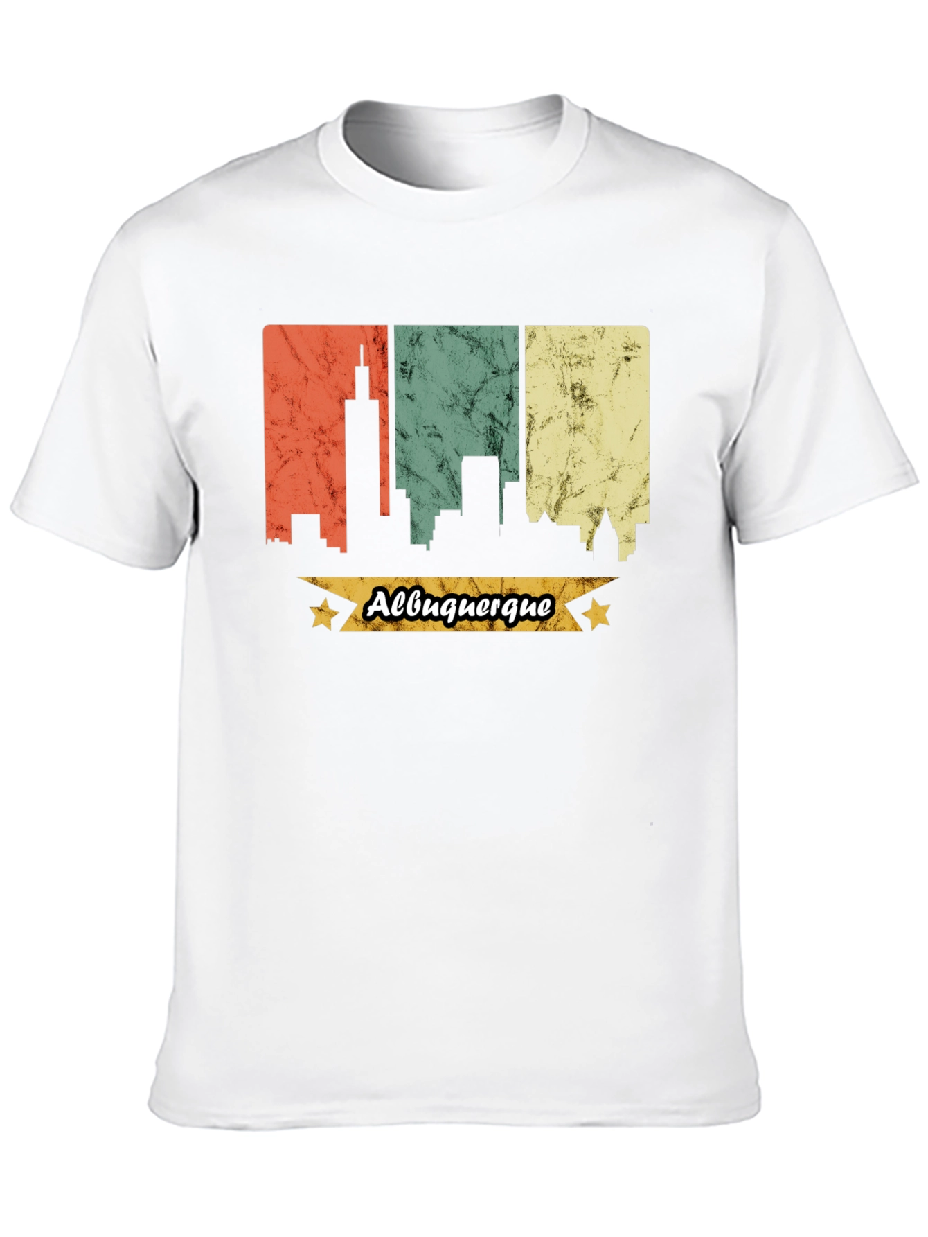 Albuquerque Skyline Graphic Tee - Retro Style