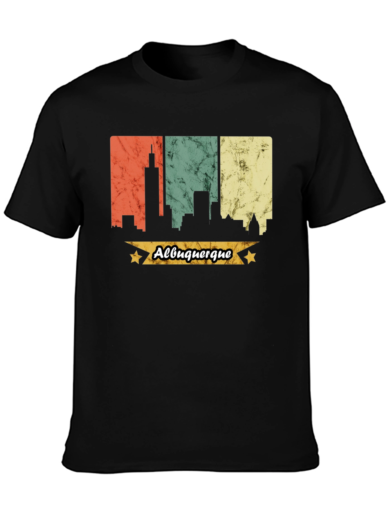 Albuquerque Skyline Graphic Tee - Retro Style