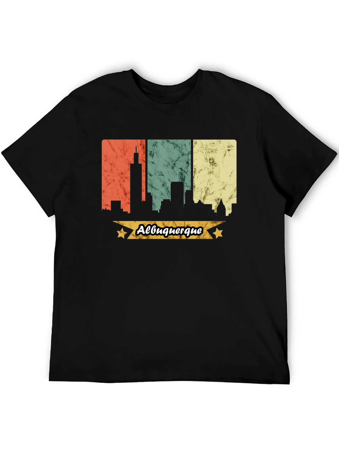 Albuquerque Skyline Graphic Tee - Retro Style