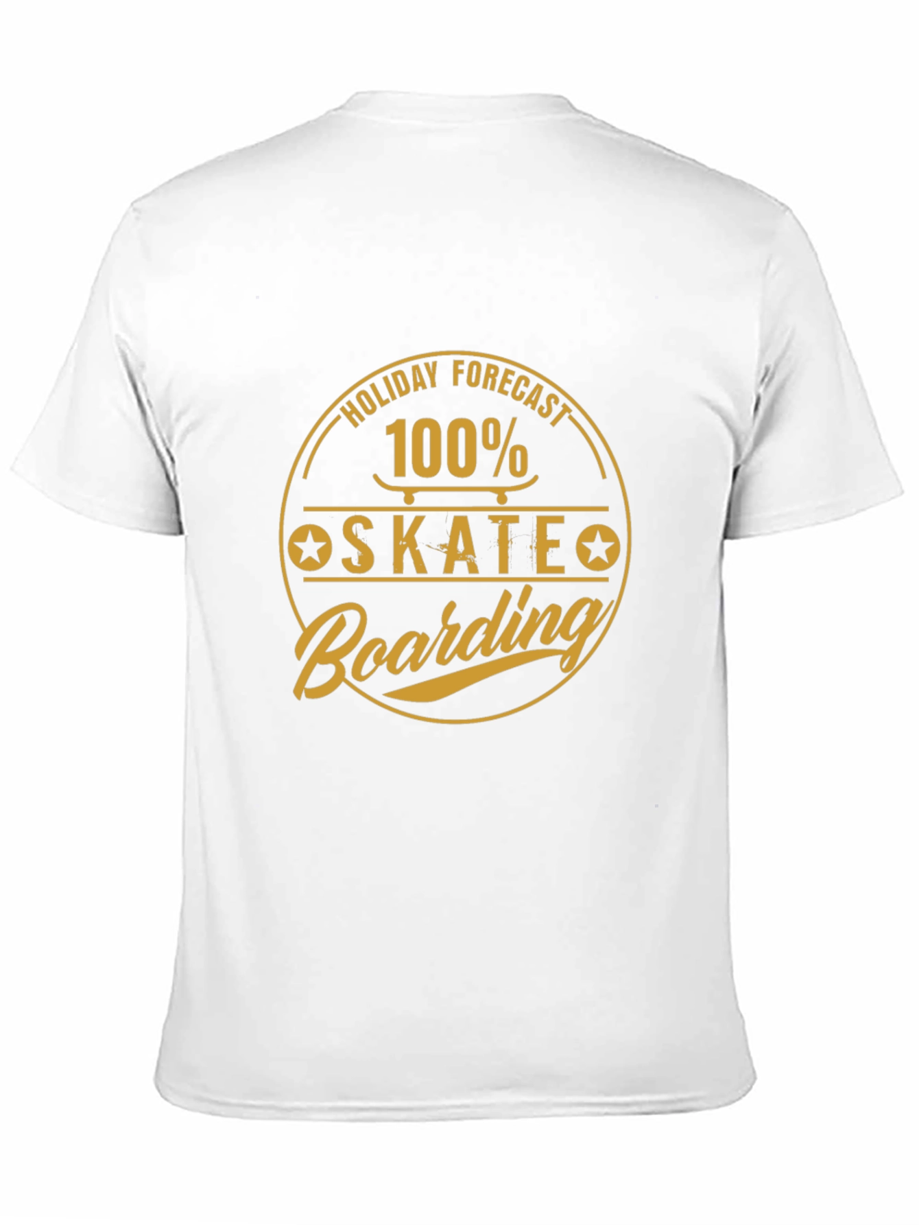 Skateboarding Holiday Forecast Black Tee