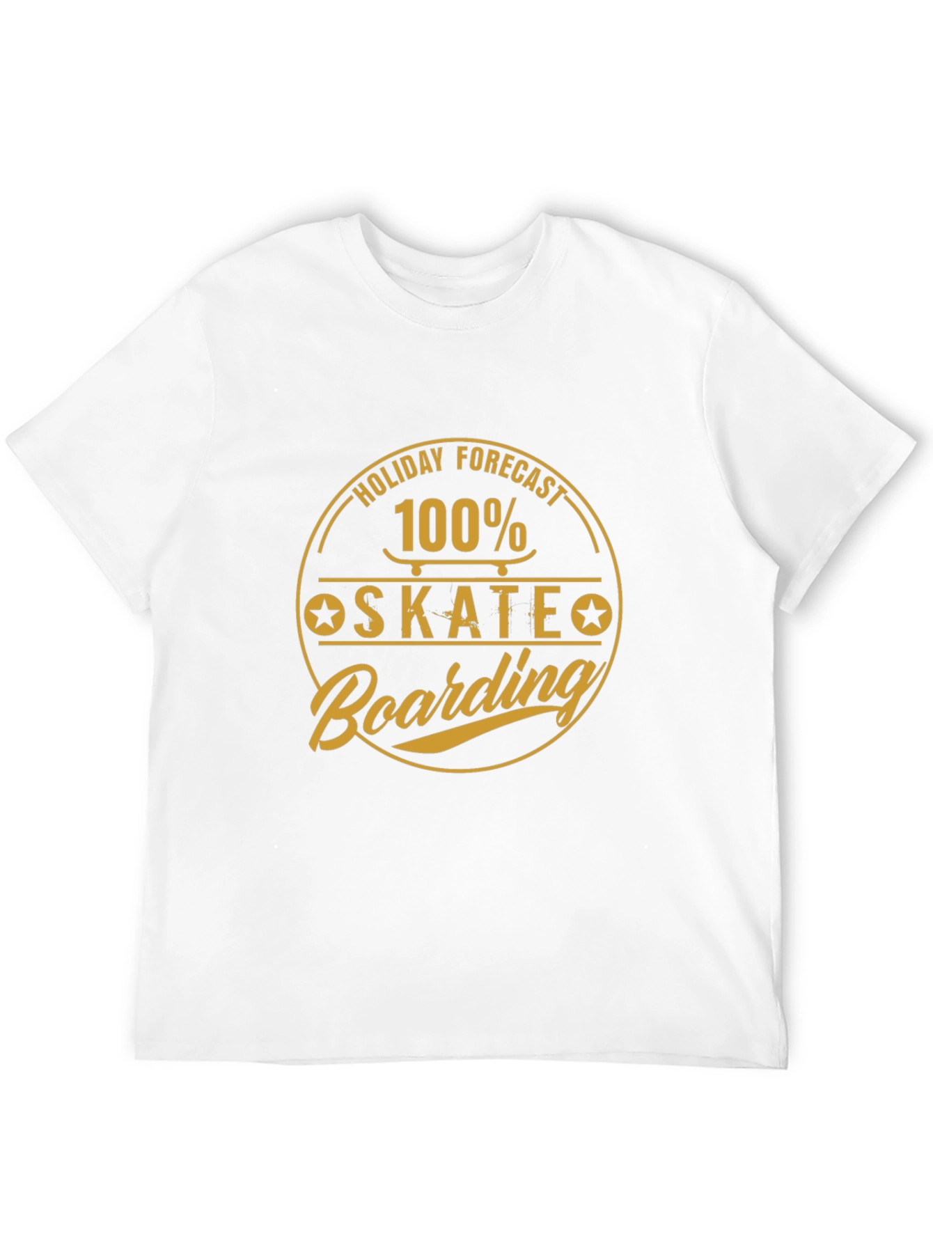 Skateboarding Holiday Forecast Black Tee