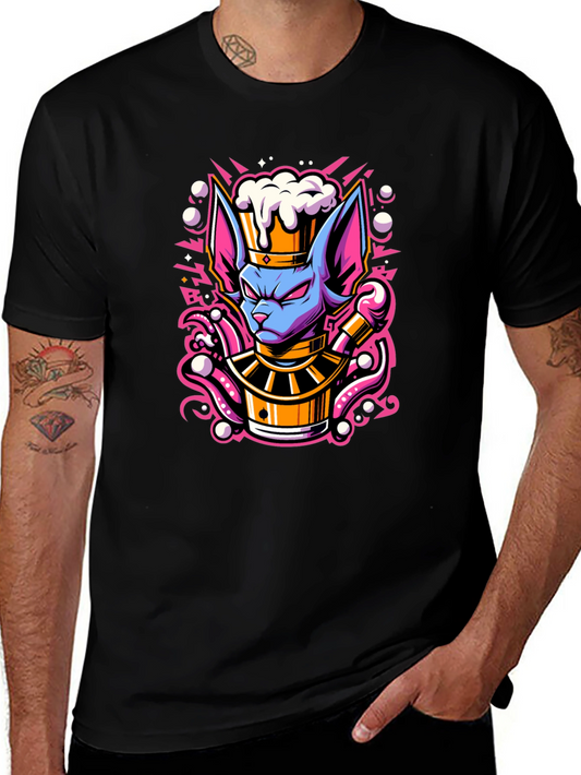 Beerus Beer Lover T-Shirt - Dragon Ball Z Inspired Graphic Tee