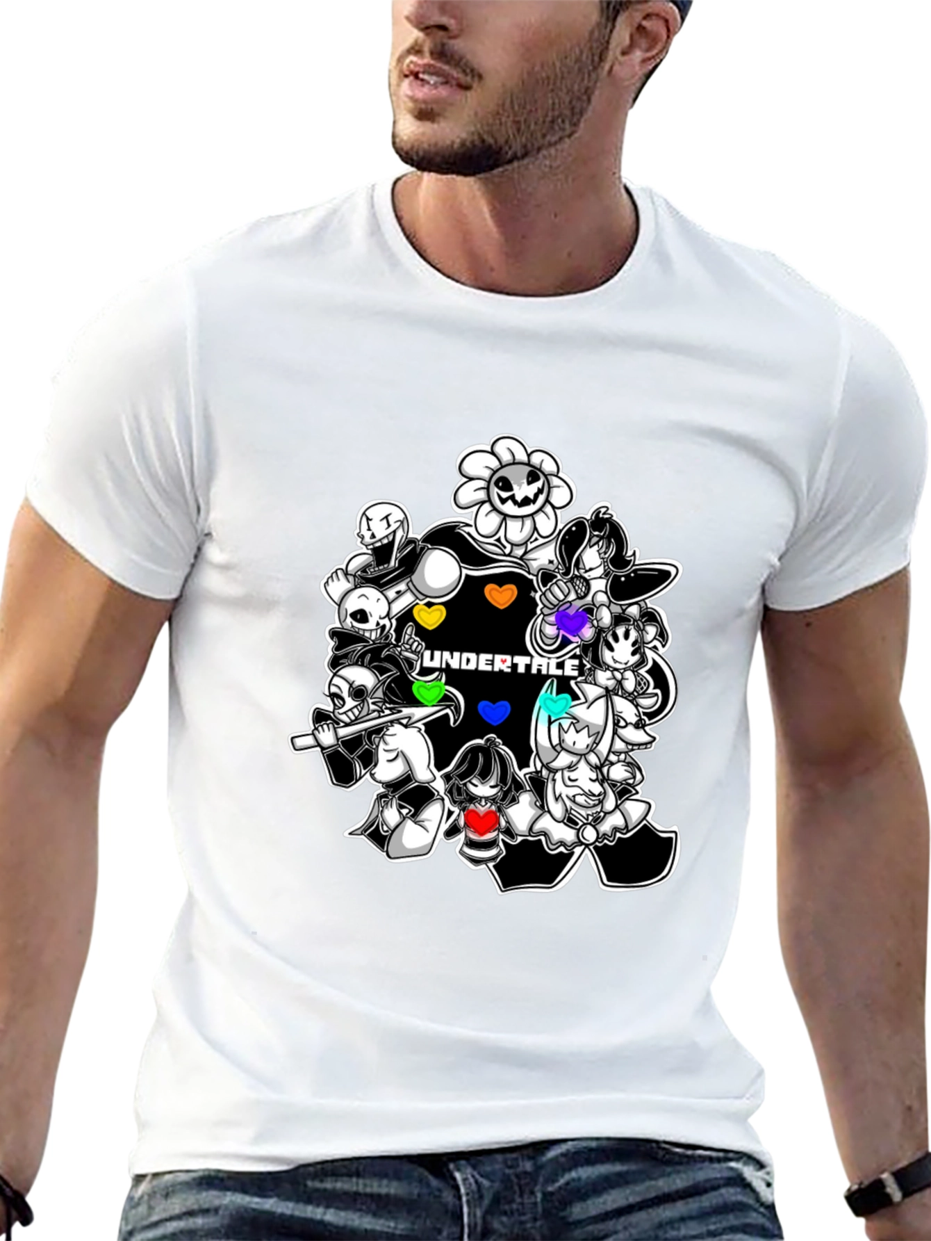Undertale Characters Black T-Shirt