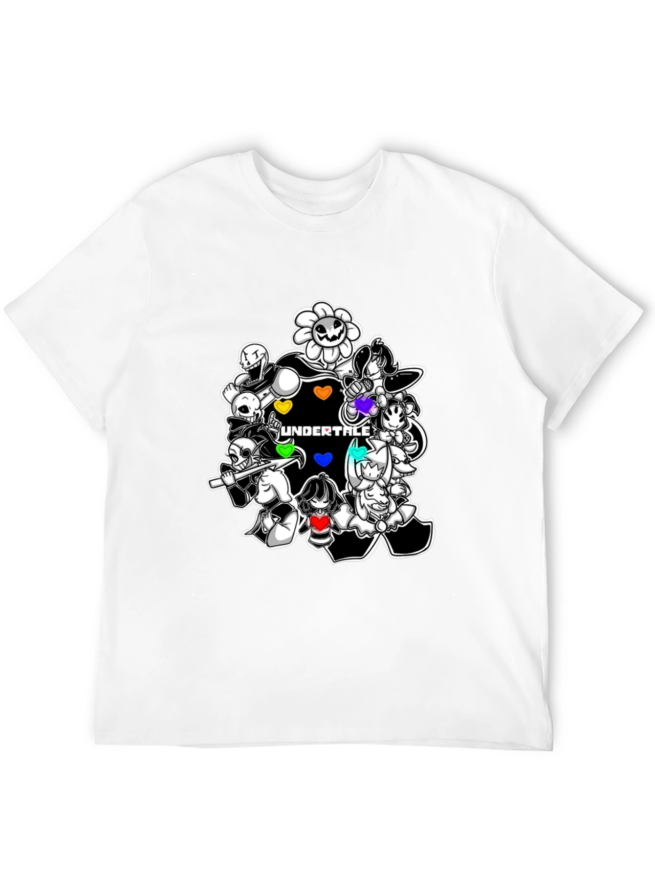 Undertale Characters Black T-Shirt