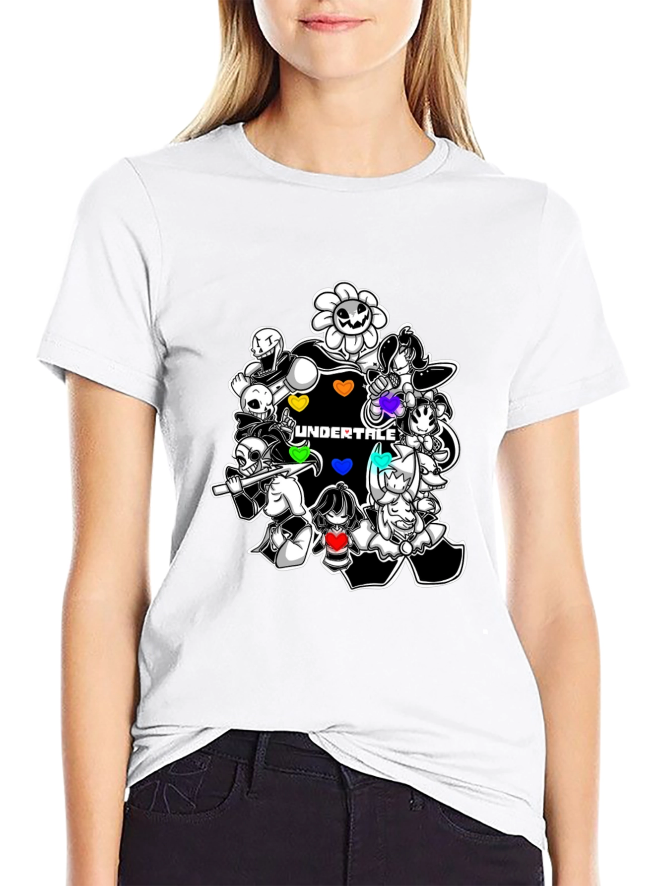 Undertale Characters Black T-Shirt