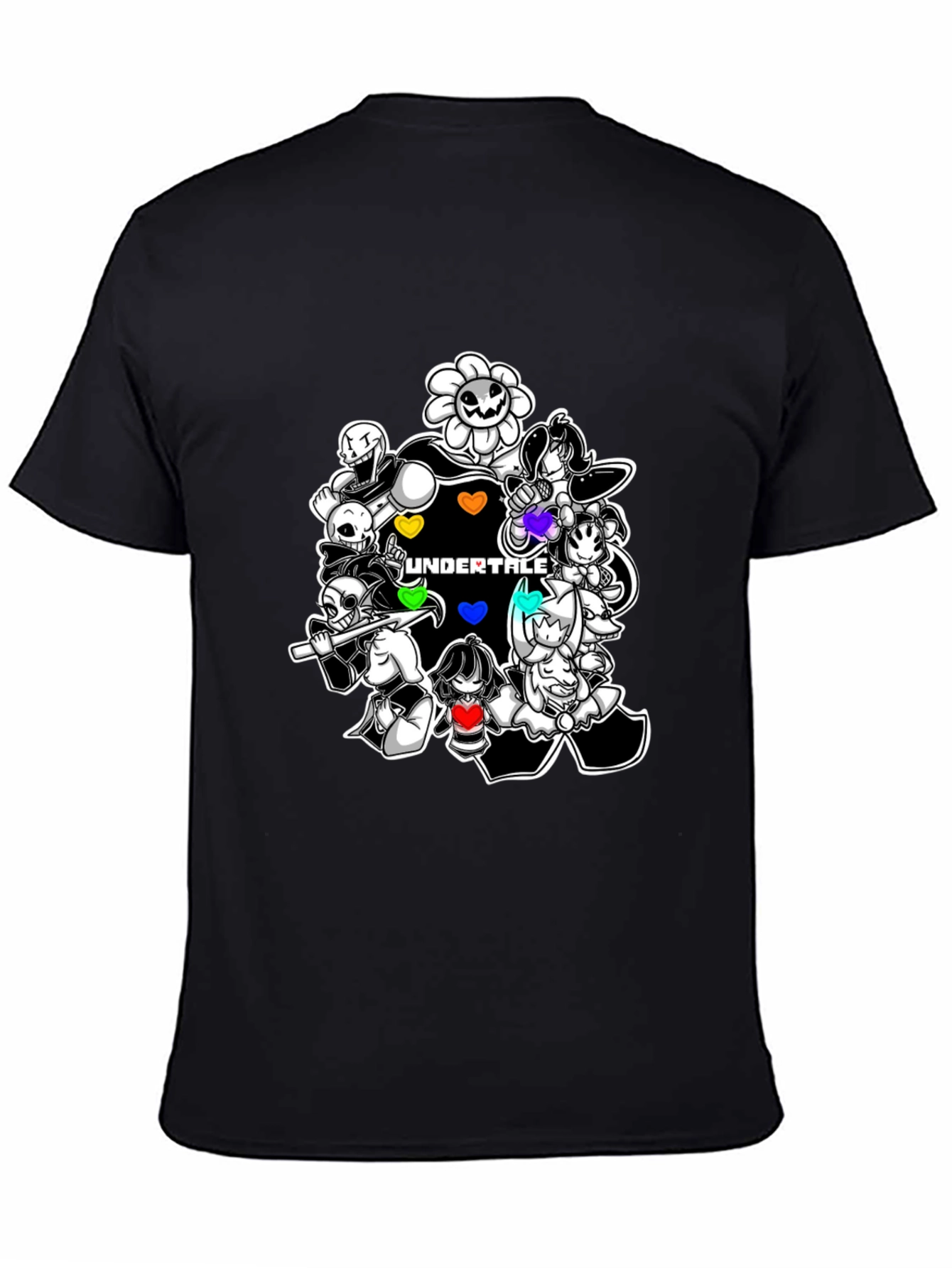 Undertale Characters Black T-Shirt