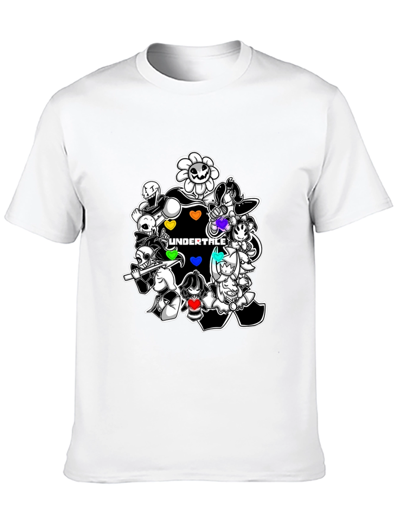 Undertale Characters Black T-Shirt