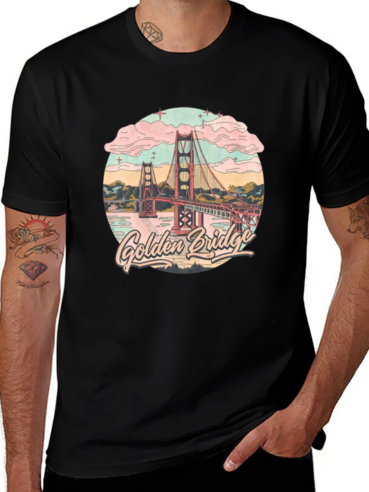 Golden Gate Bridge Graphic Tee - Retro Style