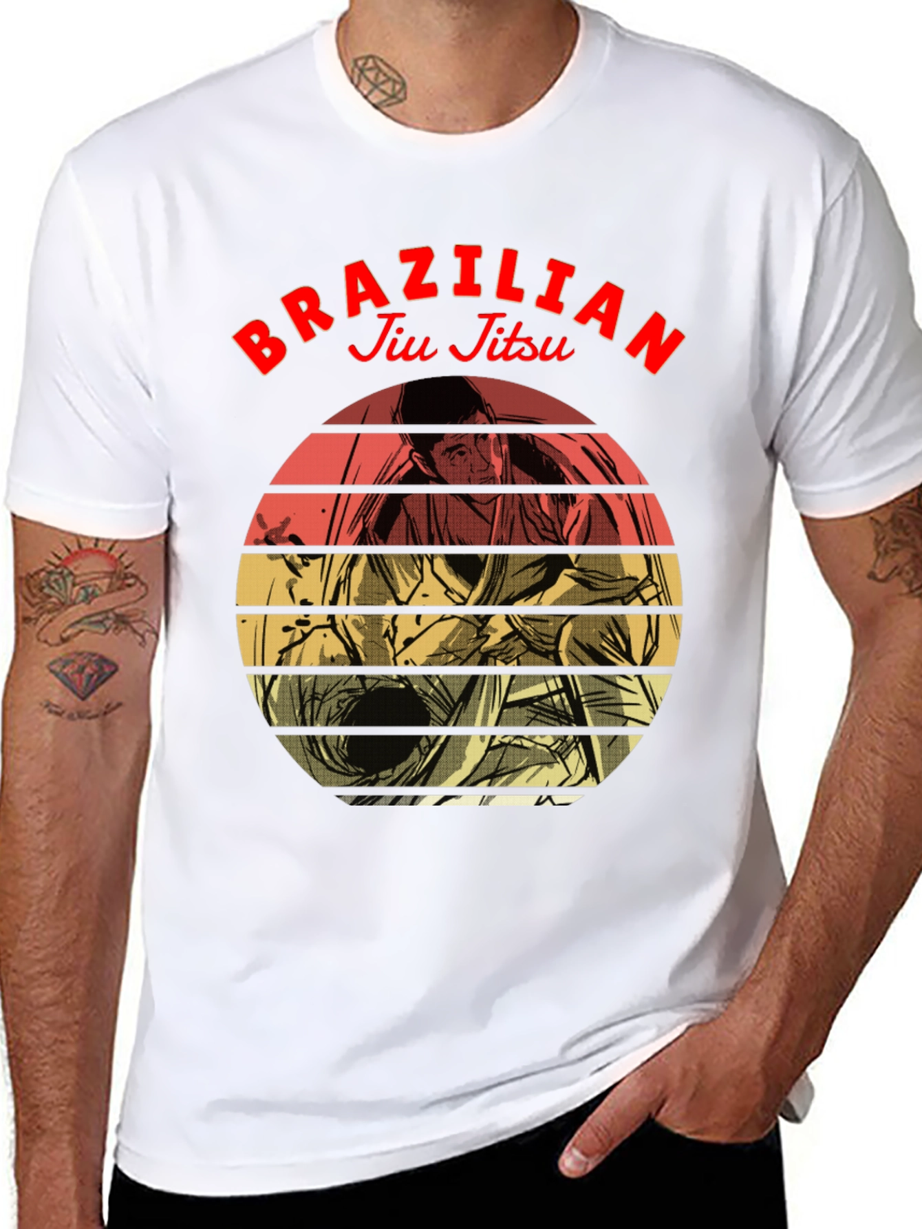 Brazilian Jiu Jitsu Graphic Tee - Black