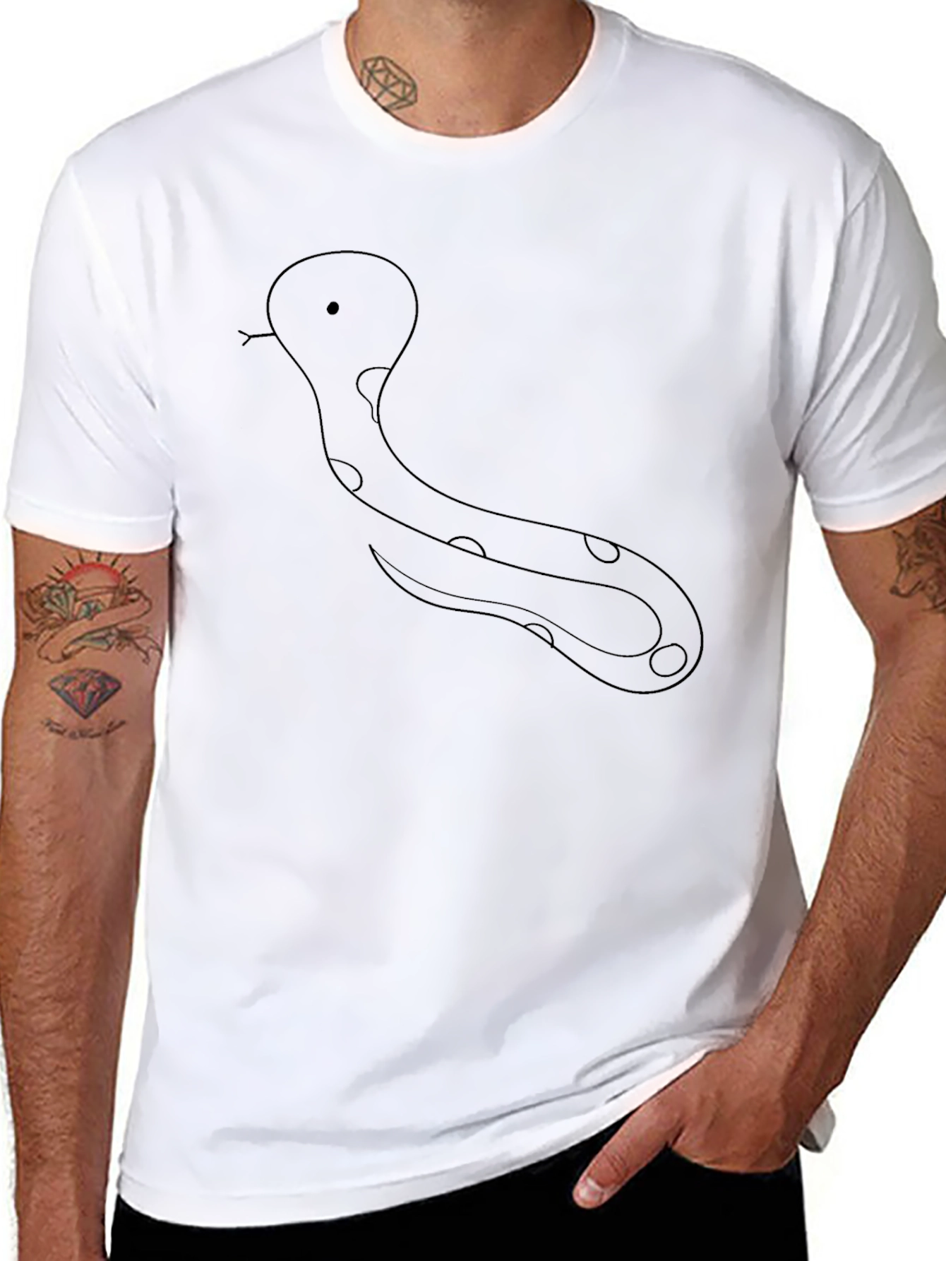 Black Snake Graphic T-Shirt