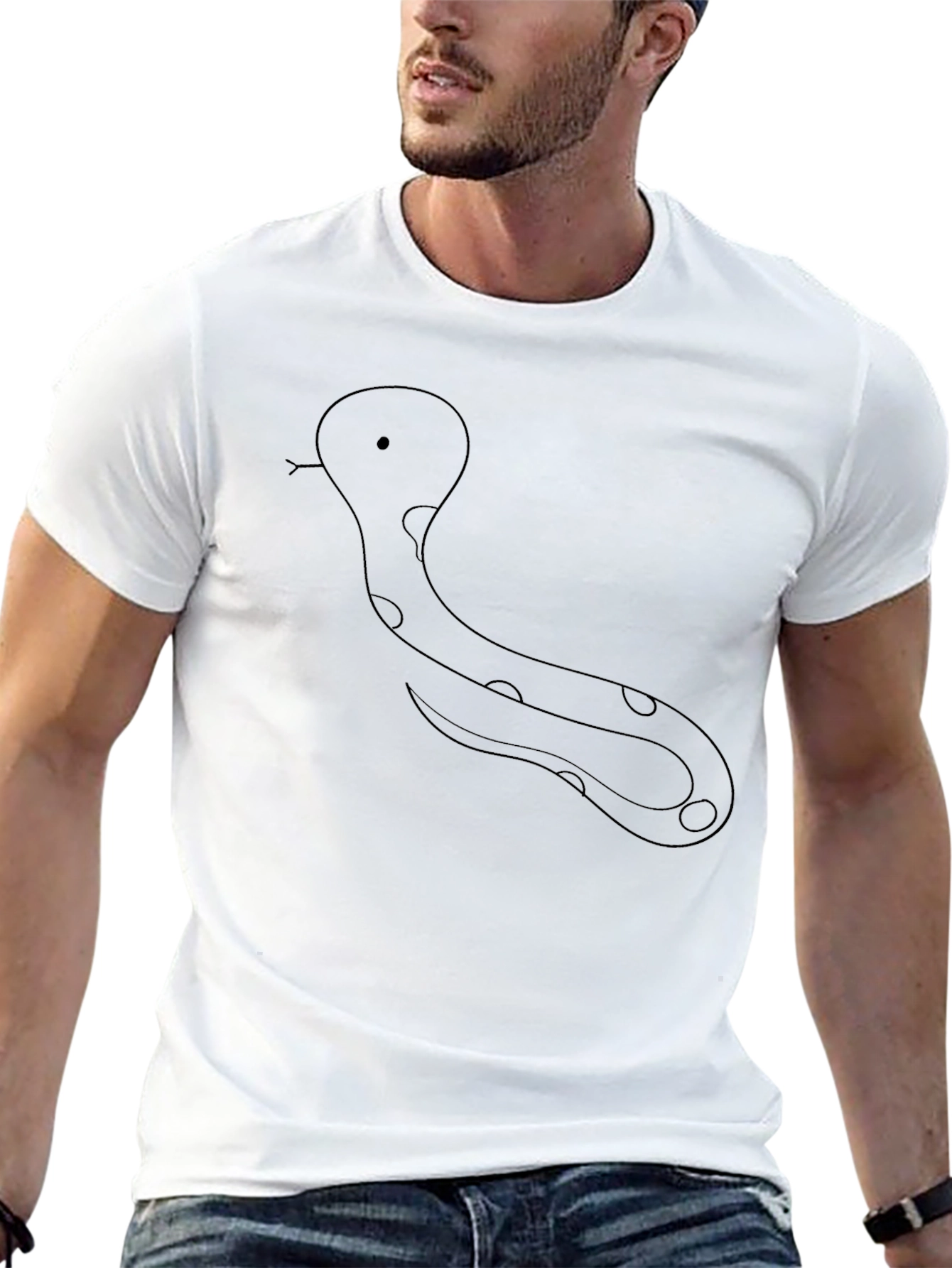 Black Snake Graphic T-Shirt