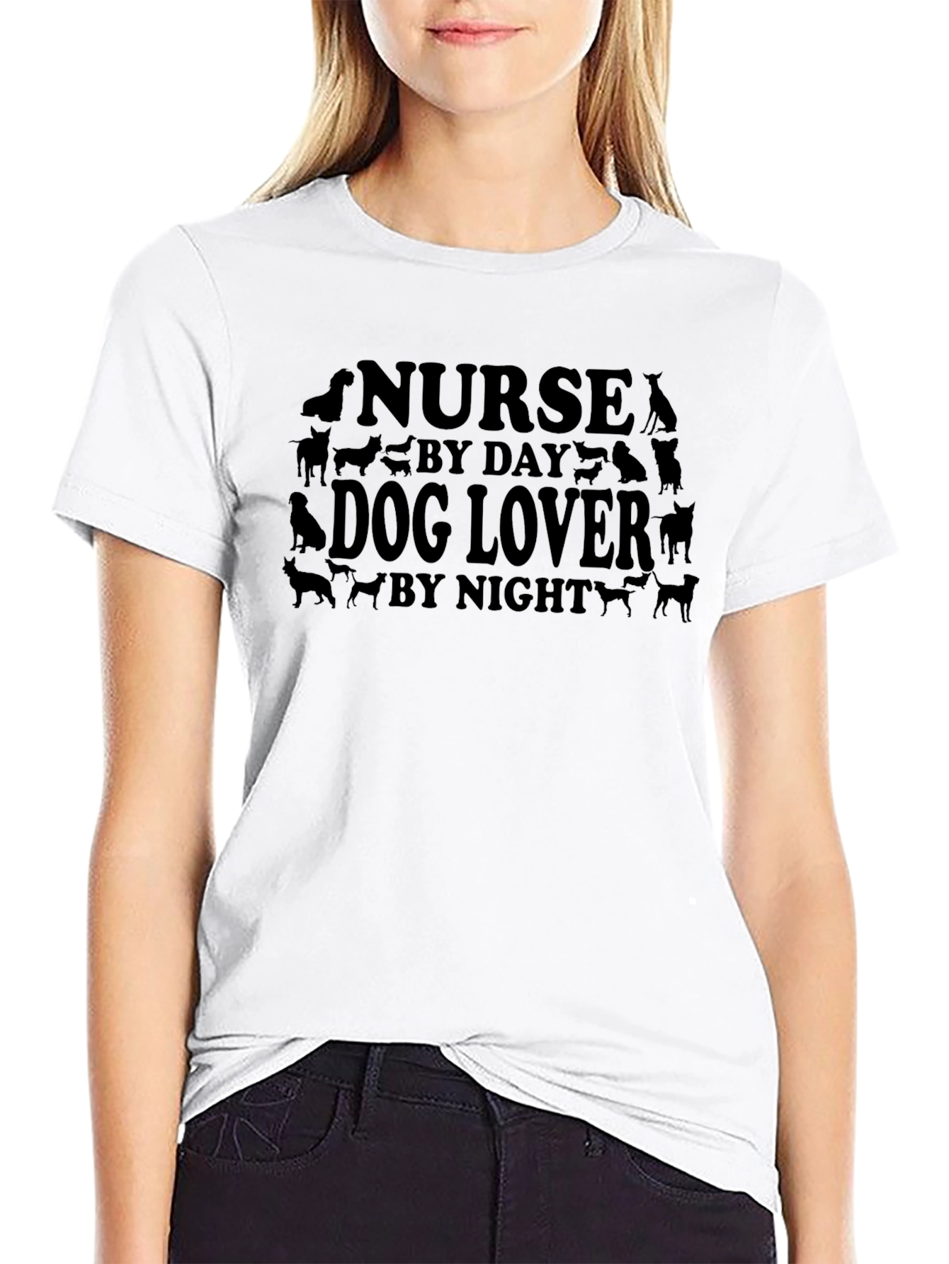 Nurse by Day Dog Lover by Night T-Shirt – Funny Dog Lover Tee